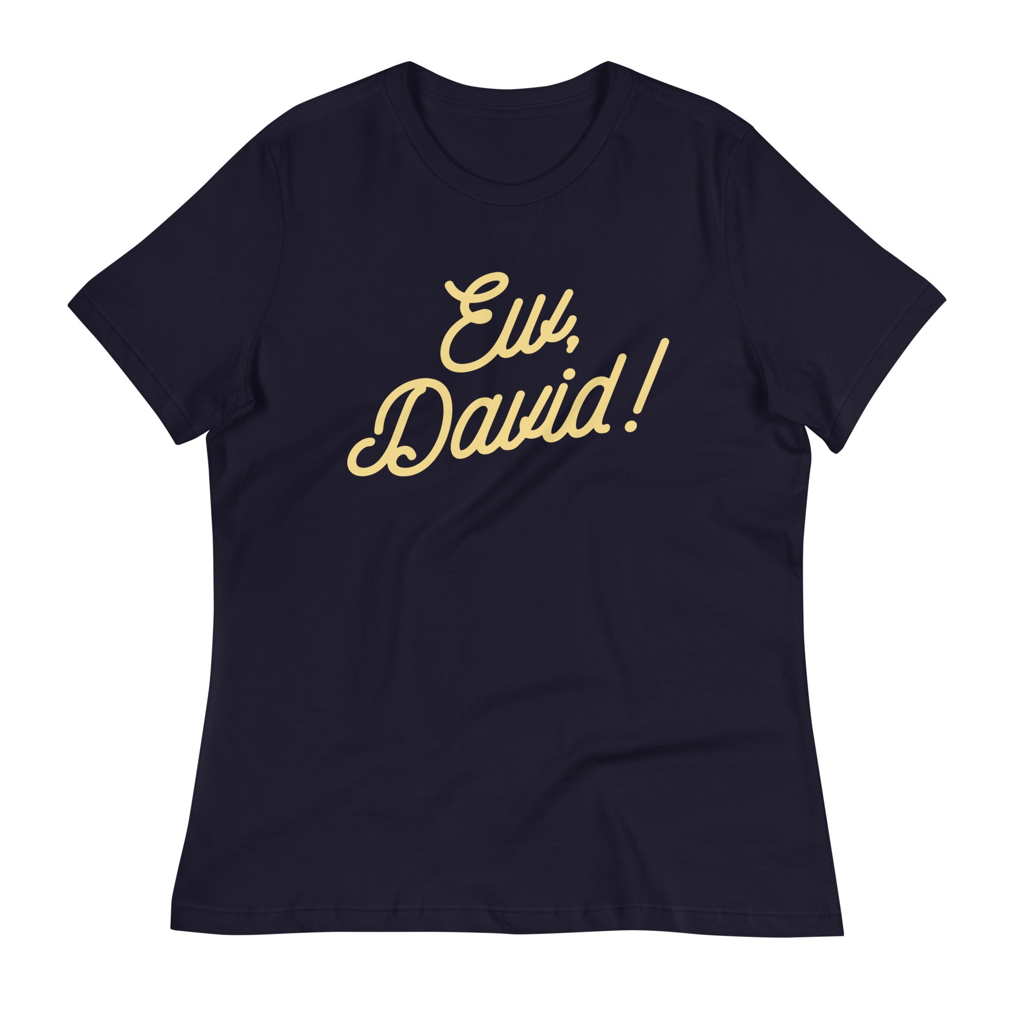 Ew, David! Women's Signature Tee Hoodie, Sweatshirt | PureTeeCo.com (Image 2)