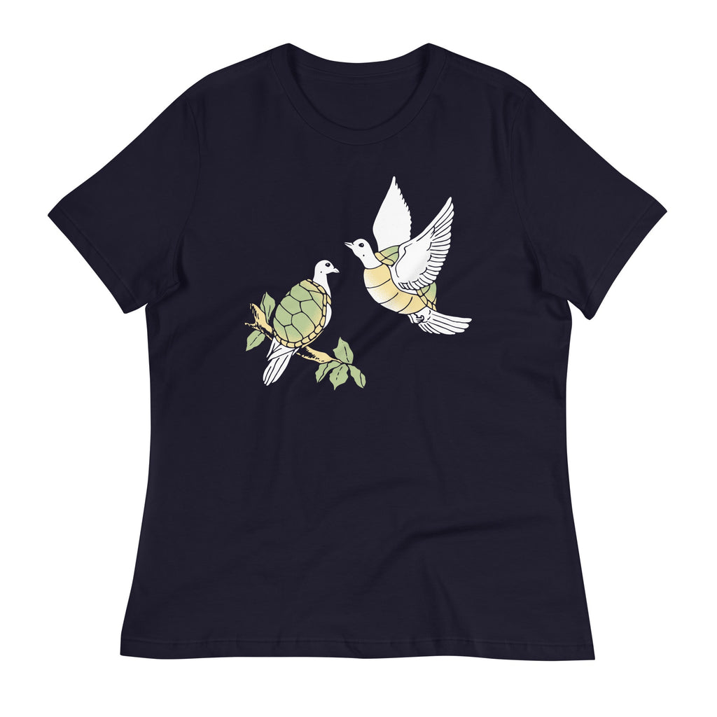 Two Turtle Doves Women's Signature Tee Hoodie, Sweatshirt | PureTeeCo.com (Image 3)