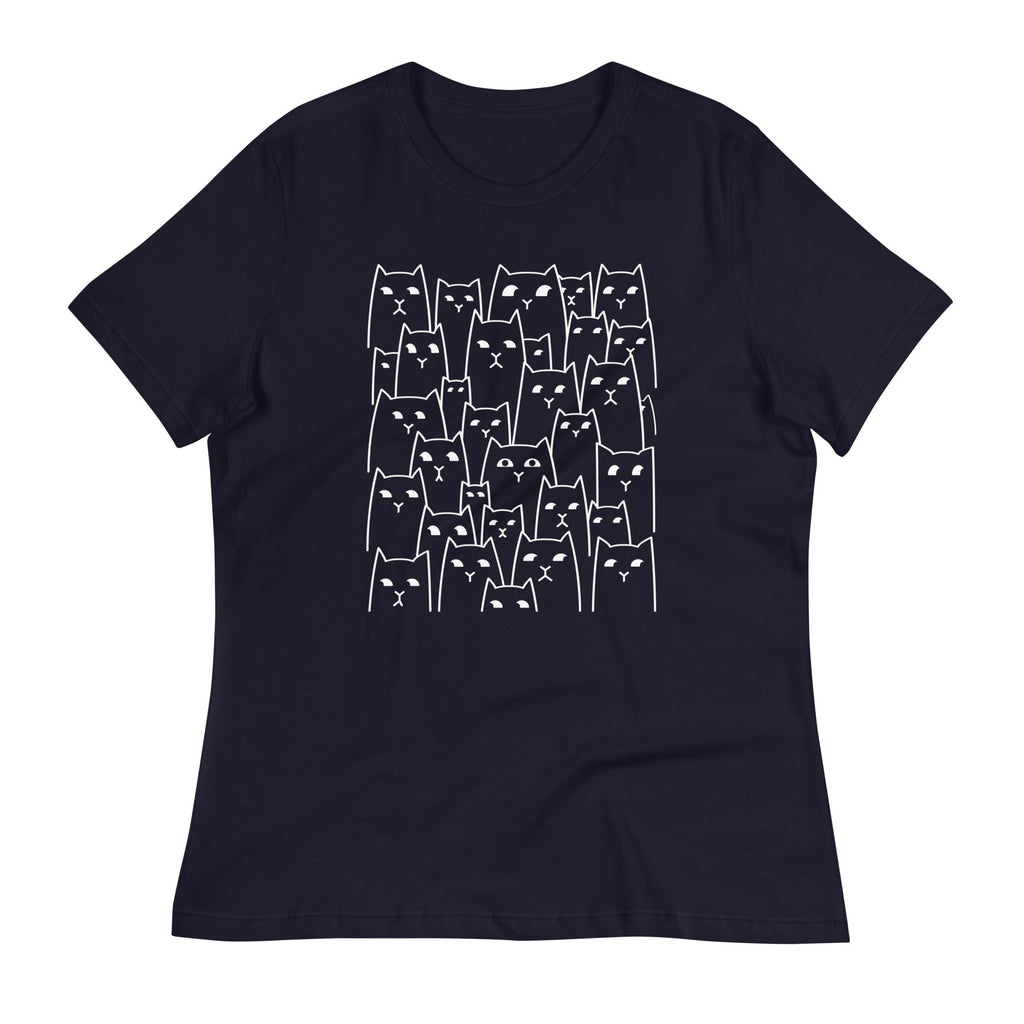 Suspicious Cats Women's Signature Tee Hoodie, Sweatshirt | PureTeeCo.com (Image 2)