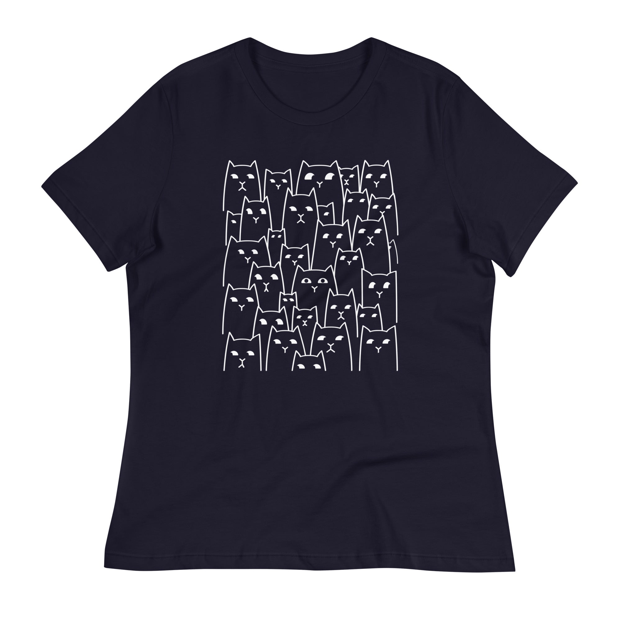 Suspicious Cats Women's Signature Tee Hoodie, Sweatshirt | PureTeeCo.com (Image 2)