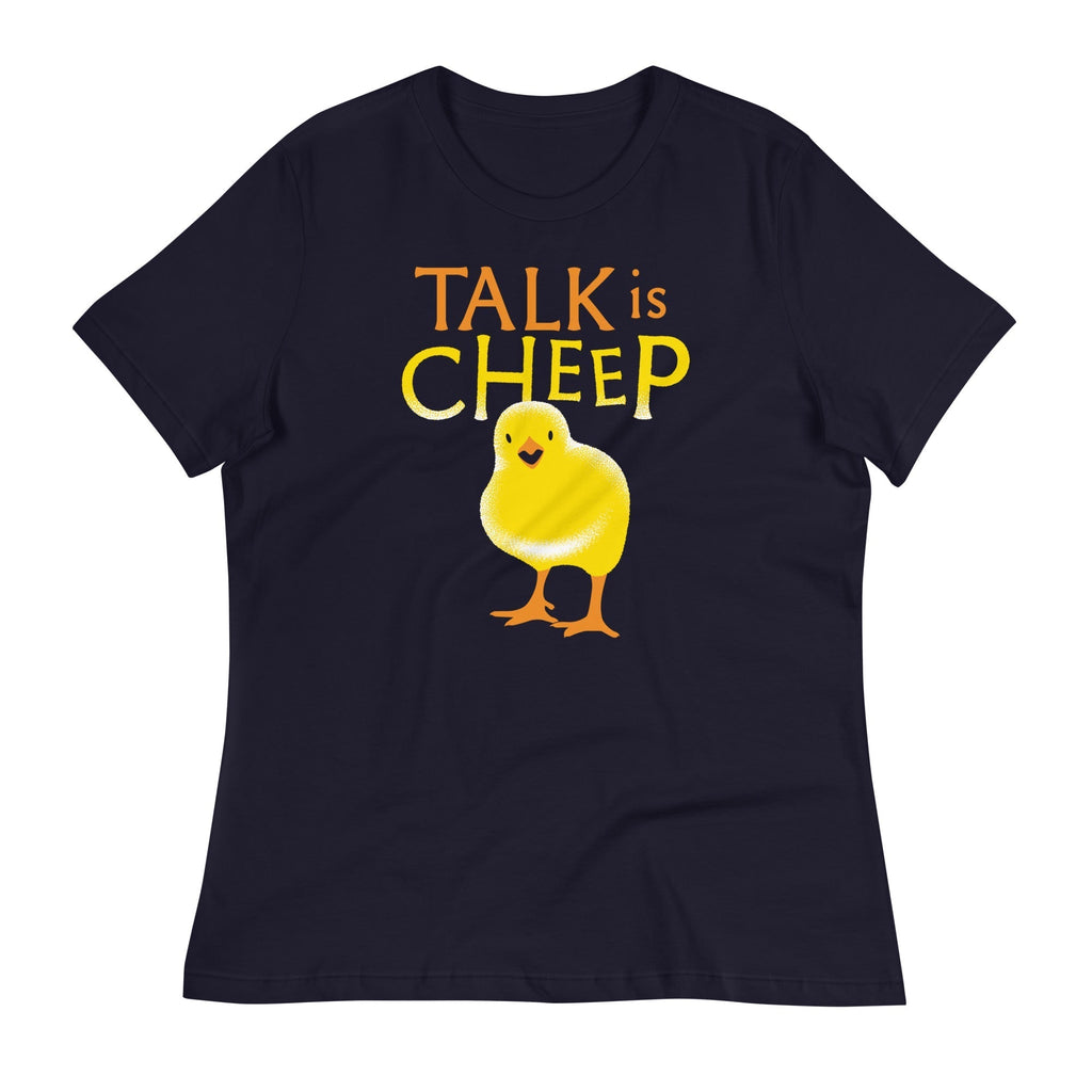 Talk Is Cheep Women's Signature Tee Hoodie, Sweatshirt | PureTeeCo.com (Image 2)