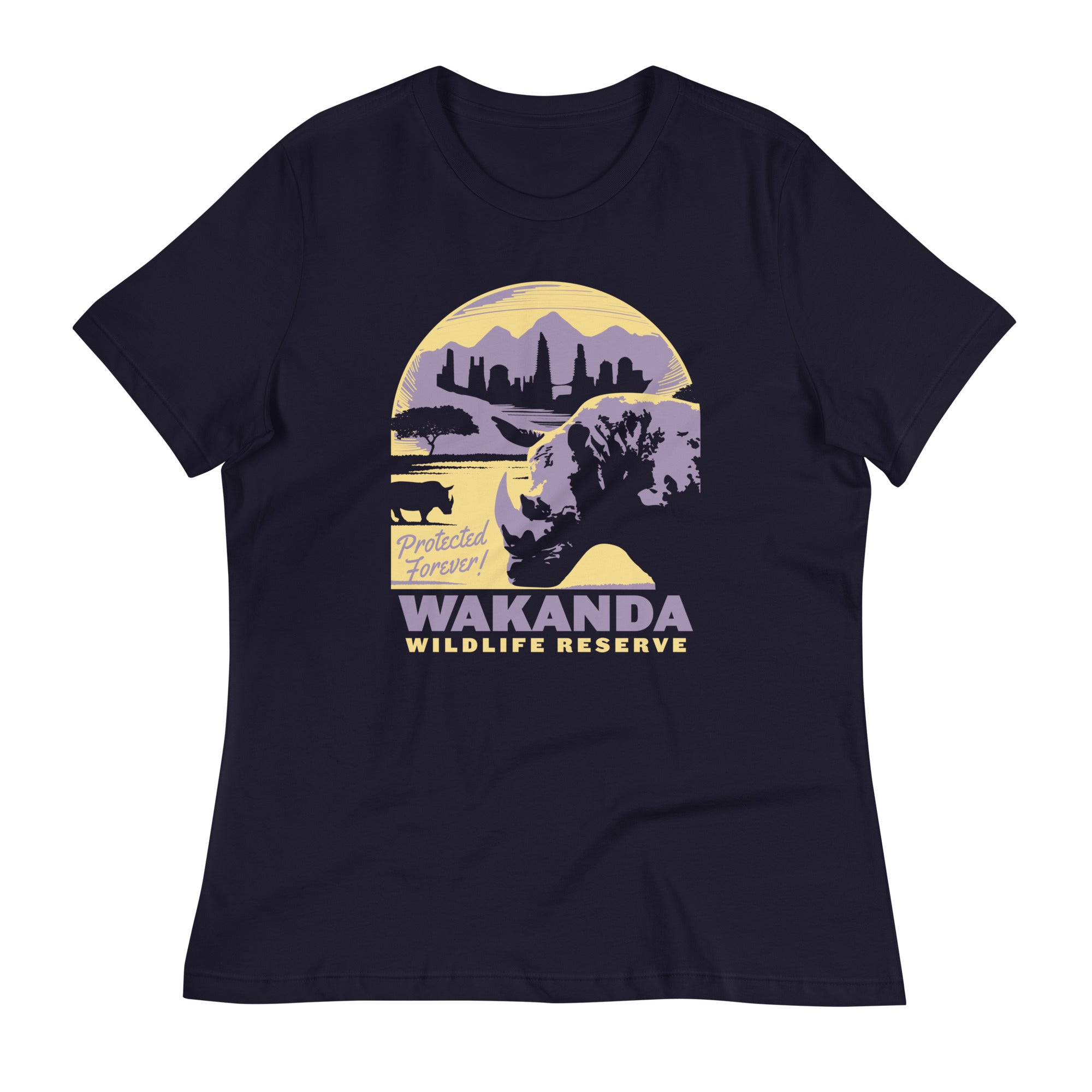 Wakanda Wildlife Reserve Women's Signature Tee Hoodie, Sweatshirt | PureTeeCo.com (Image 2)
