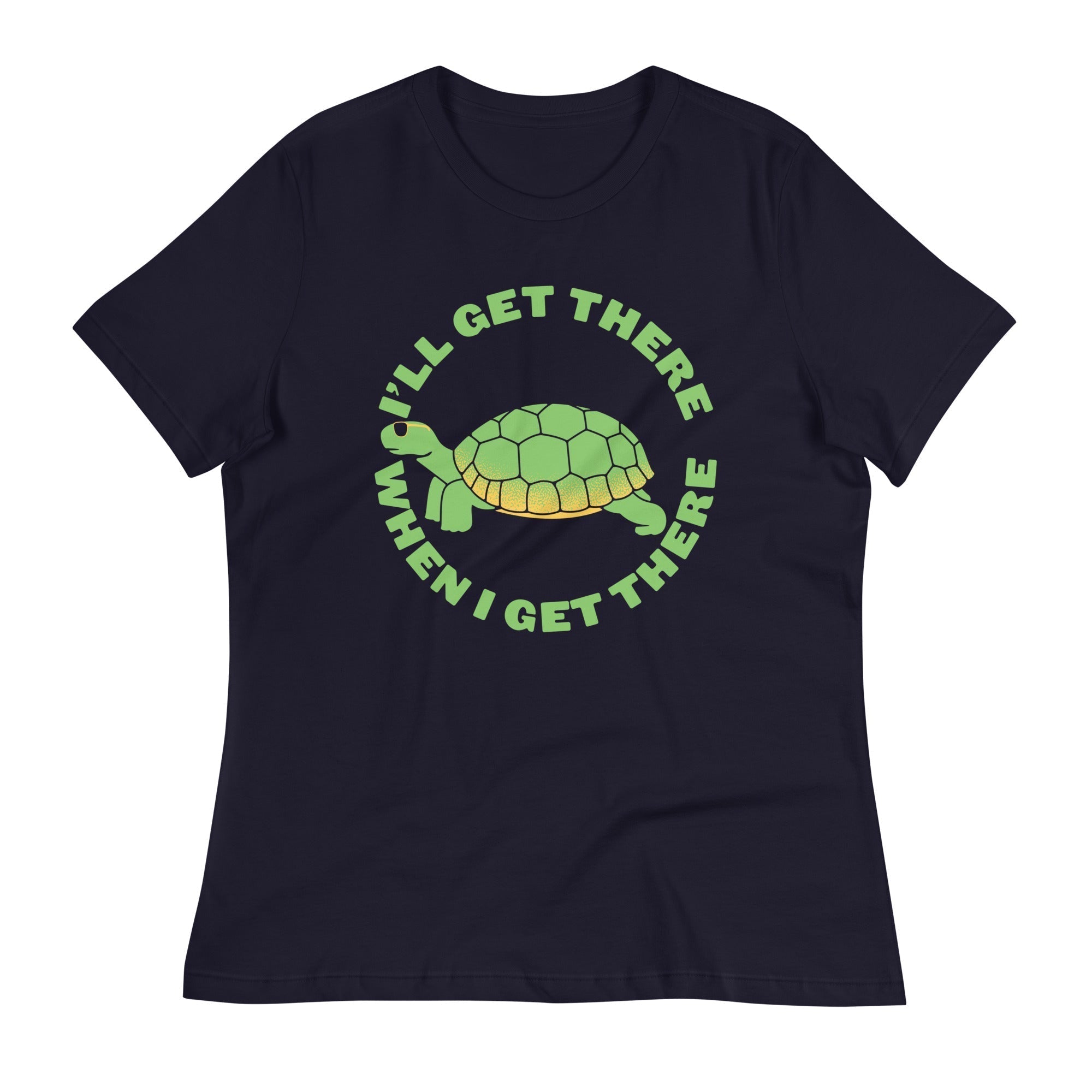 I'll Get There When I Get There Women's Signature Tee Hoodie, Sweatshirt | PureTeeCo.com (Image 1)