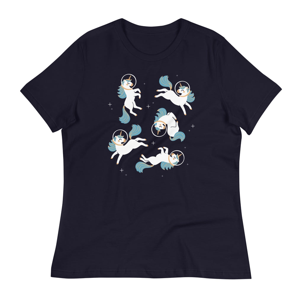Unicorns In Space Women's Signature Tee Hoodie, Sweatshirt | PureTeeCo.com (Image 2)