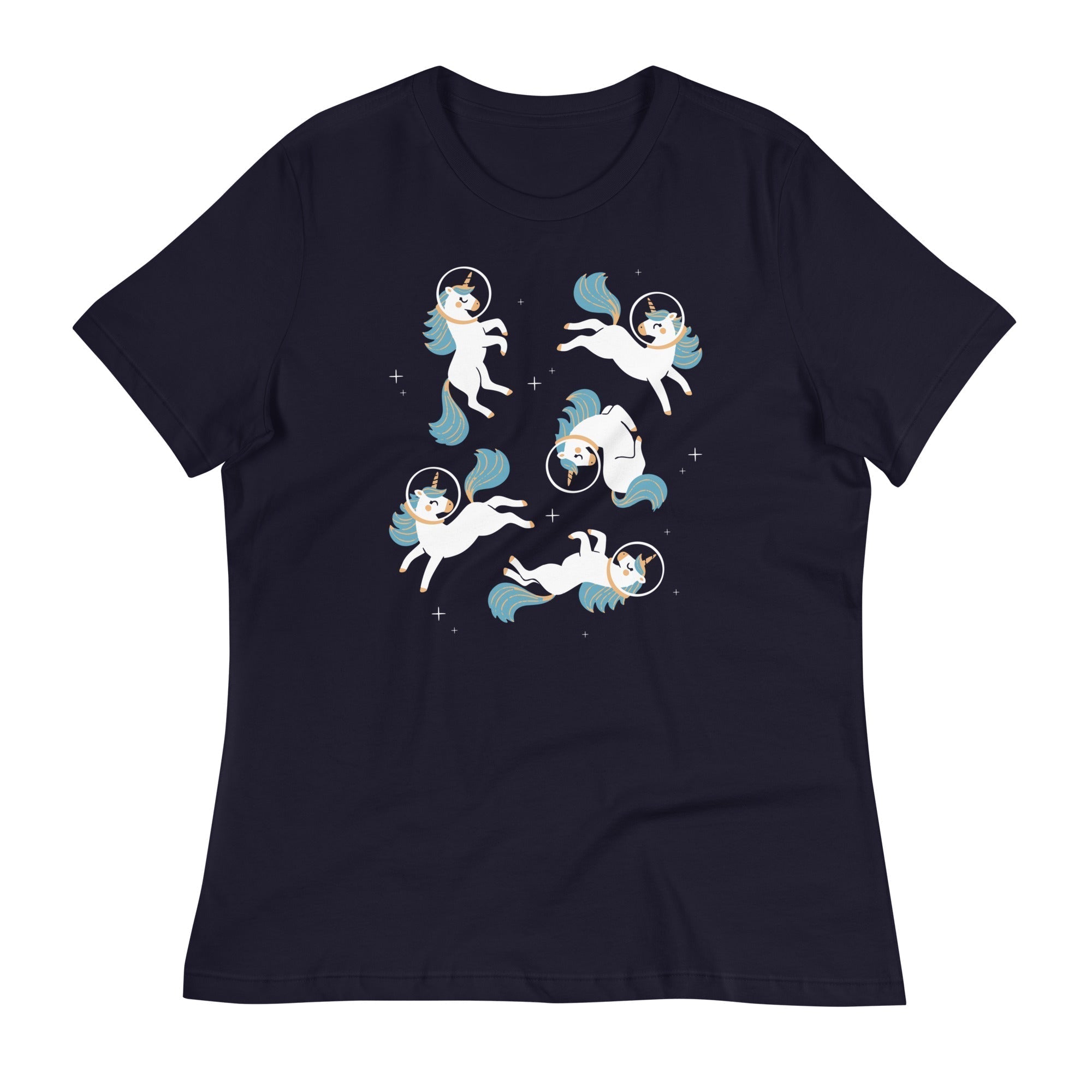 Unicorns In Space Women's Signature Tee Hoodie, Sweatshirt | PureTeeCo.com (Image 2)
