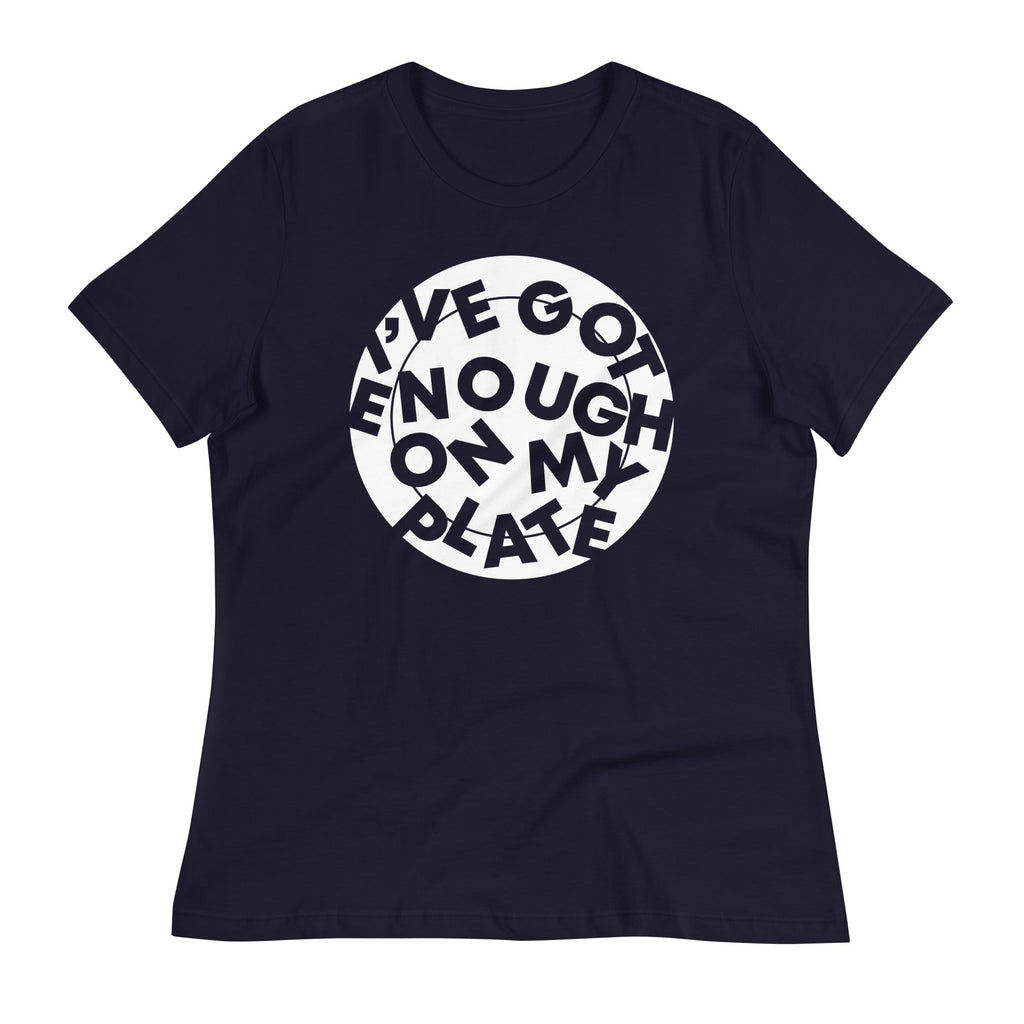 I've Got Enough On My Plate Women's Signature Tee Hoodie, Sweatshirt | PureTeeCo.com (Image 2)