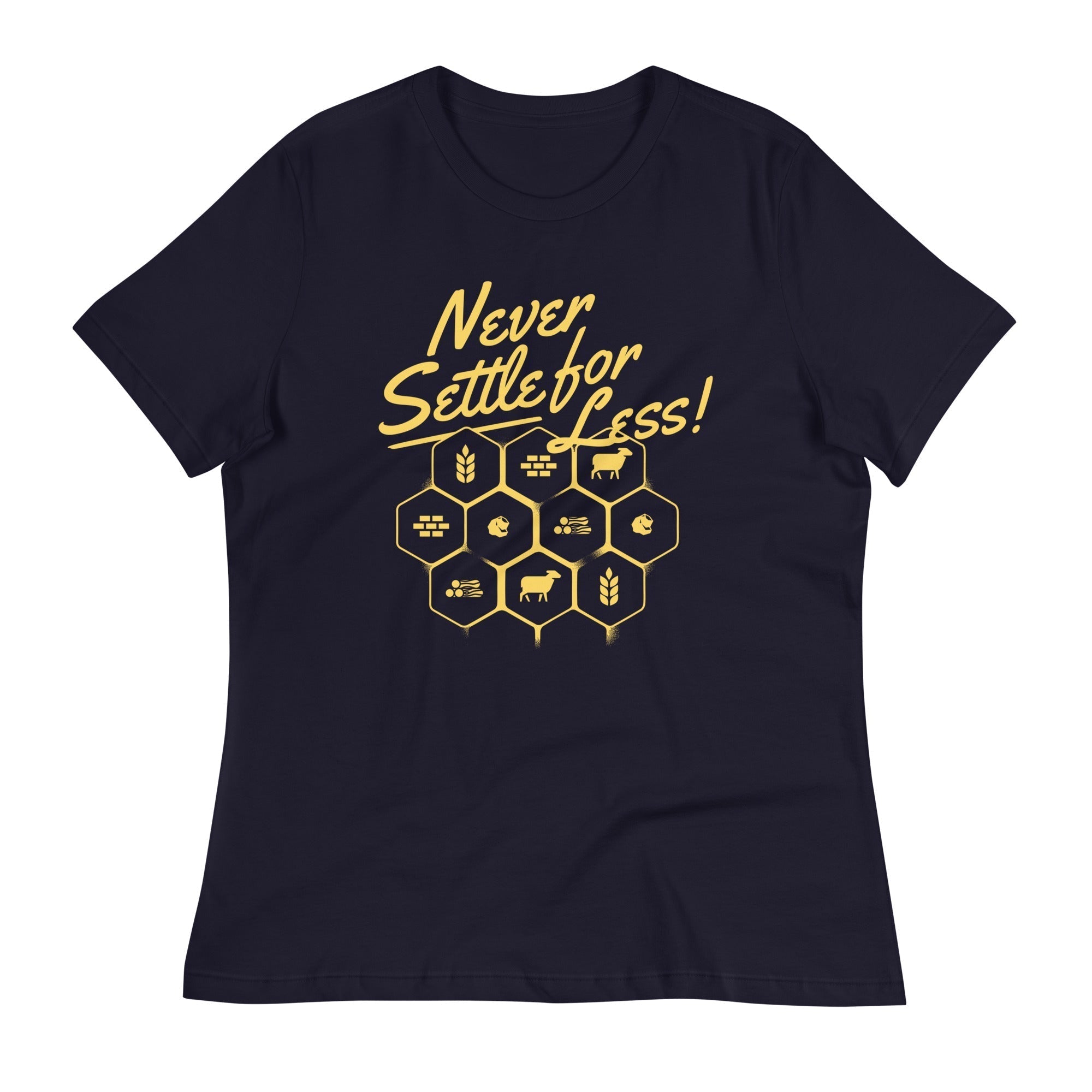 Never Settle For Less Women's Signature Tee Hoodie, Sweatshirt | PureTeeCo.com (Image 1)