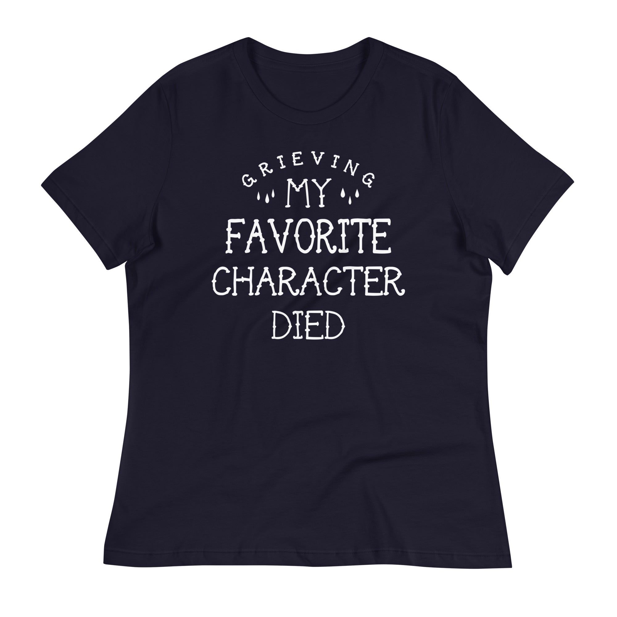 My Favorite Character Died Women's Signature Tee Hoodie, Sweatshirt | PureTeeCo.com (Image 2)