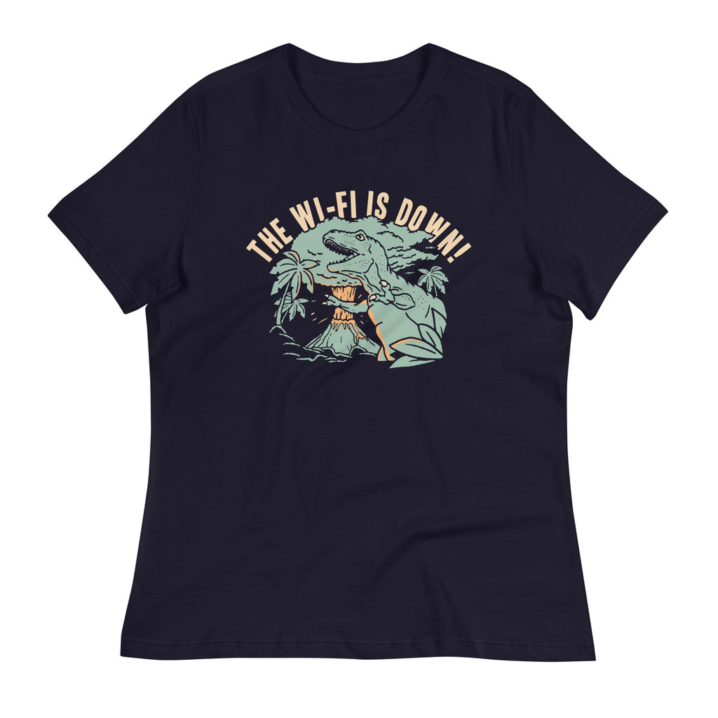 The Wi-Fi Is Down! Women's Signature Tee Hoodie, Sweatshirt | PureTeeCo.com (Image 1)