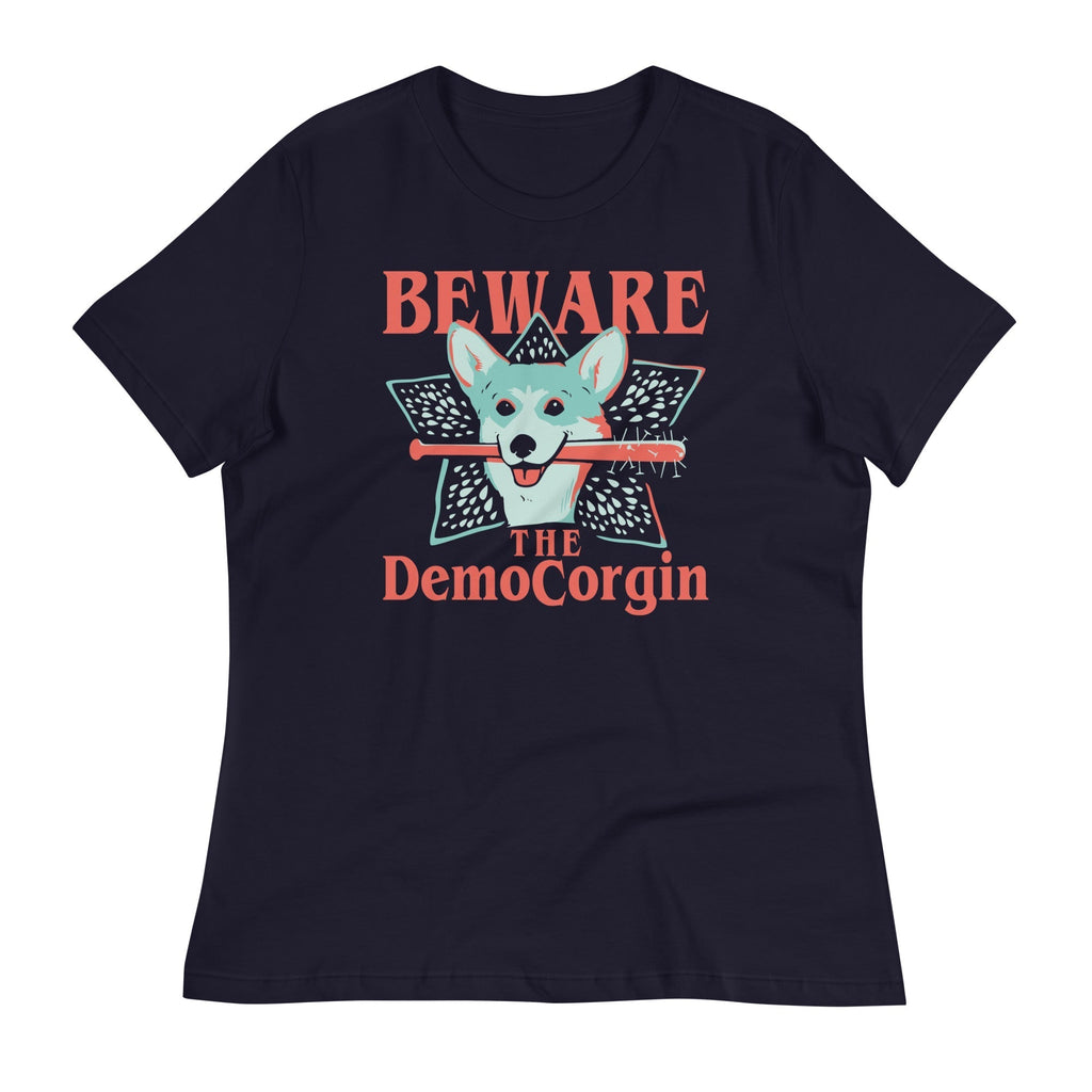 The DemoCorgin Women's Signature Tee Hoodie, Sweatshirt | PureTeeCo.com (Image 2)