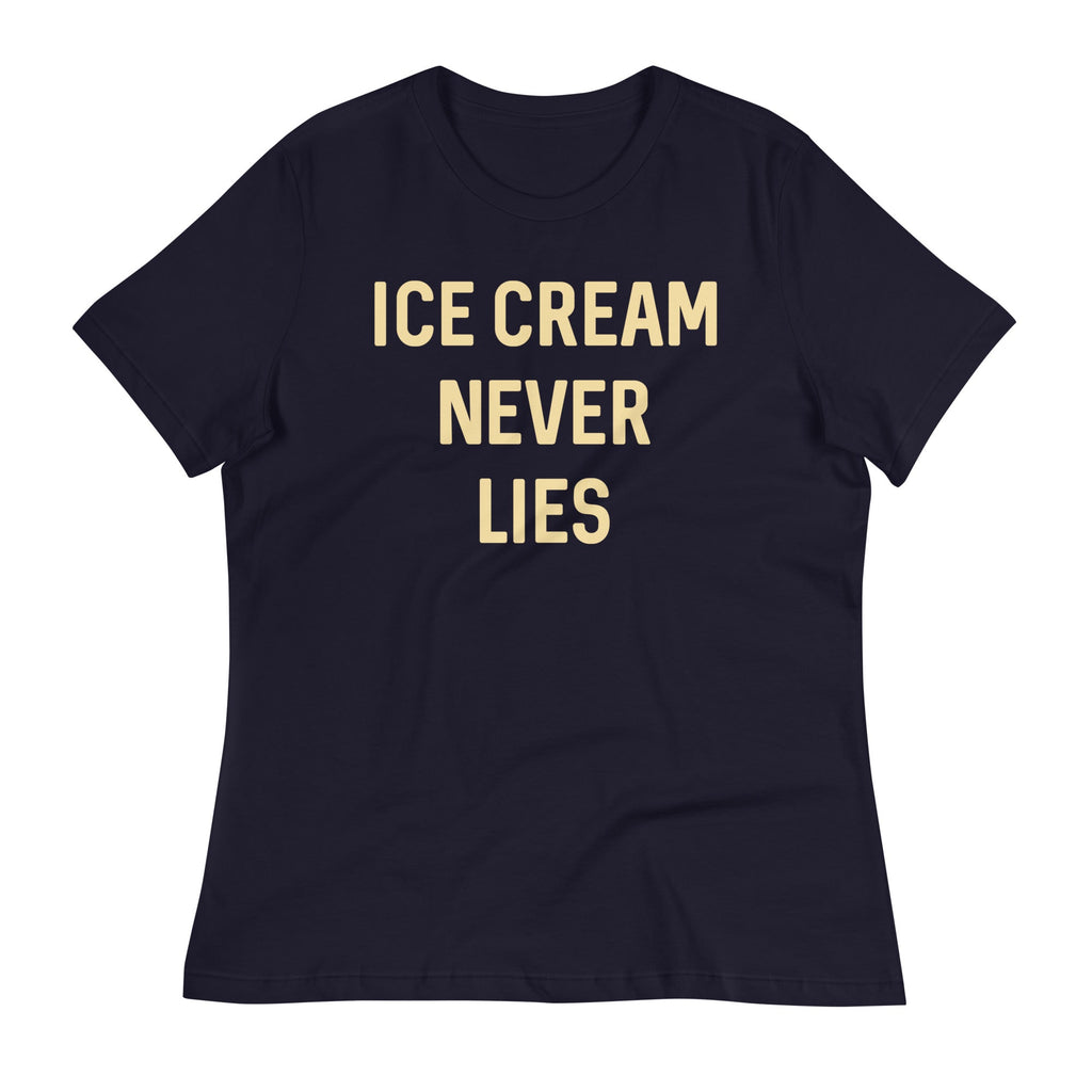 Ice Cream Never Lies Women's Signature Tee Hoodie, Sweatshirt | PureTeeCo.com (Image 2)