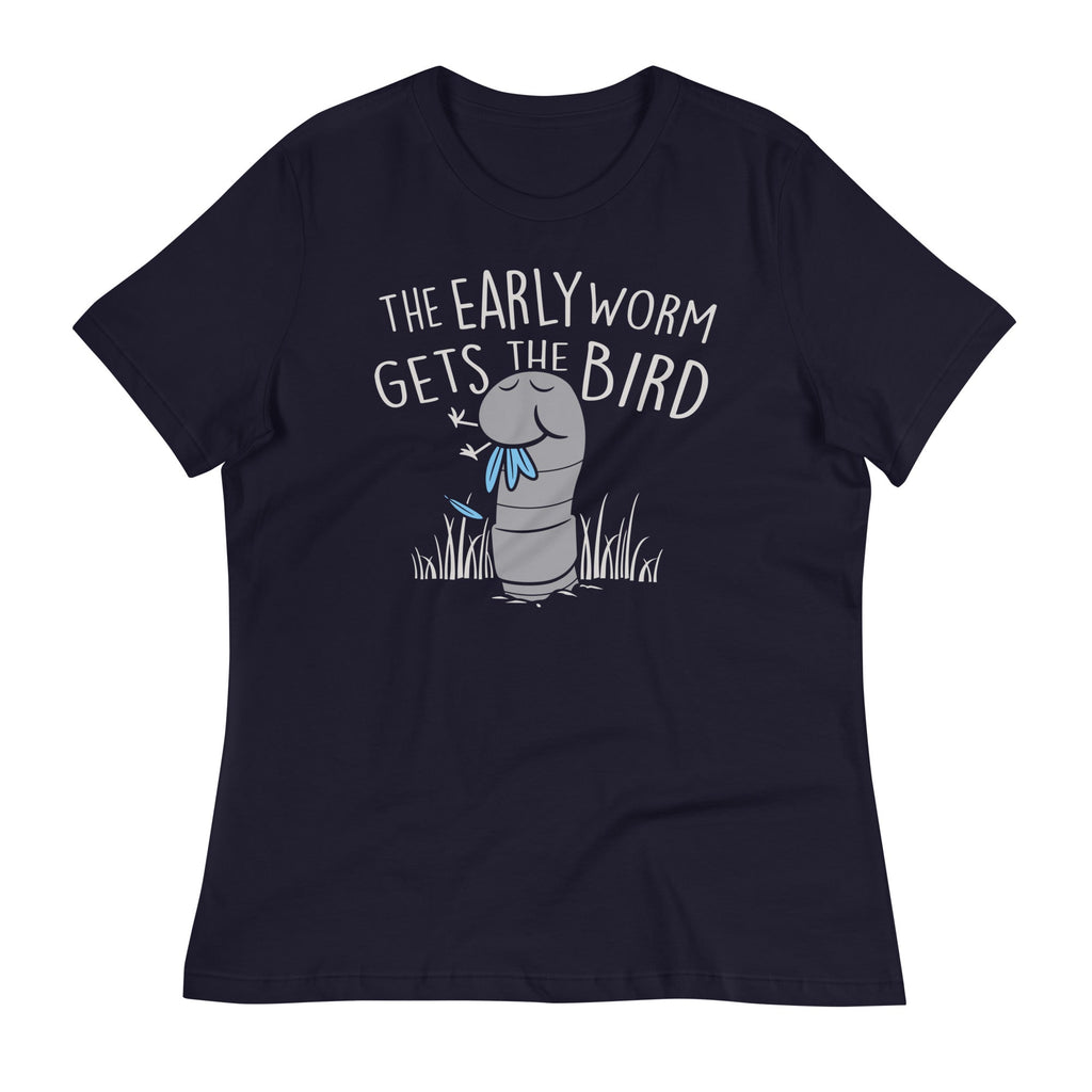 The Early Worm Gets The Bird Women's Signature Tee Hoodie, Sweatshirt | PureTeeCo.com (Image 1)