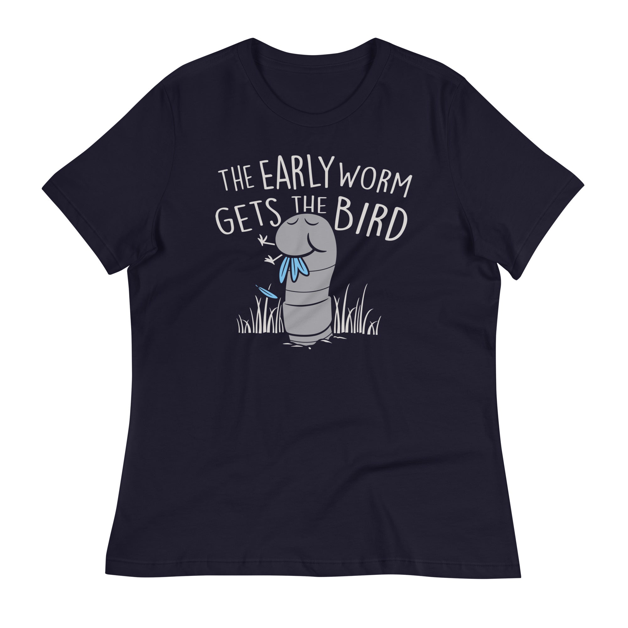 The Early Worm Gets The Bird Women's Signature Tee Hoodie, Sweatshirt | PureTeeCo.com (Image 1)