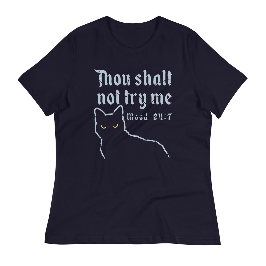 Thou Shalt Not Try Me Women's Signature Tee Hoodie, Sweatshirt | PureTeeCo.com (Image 2)
