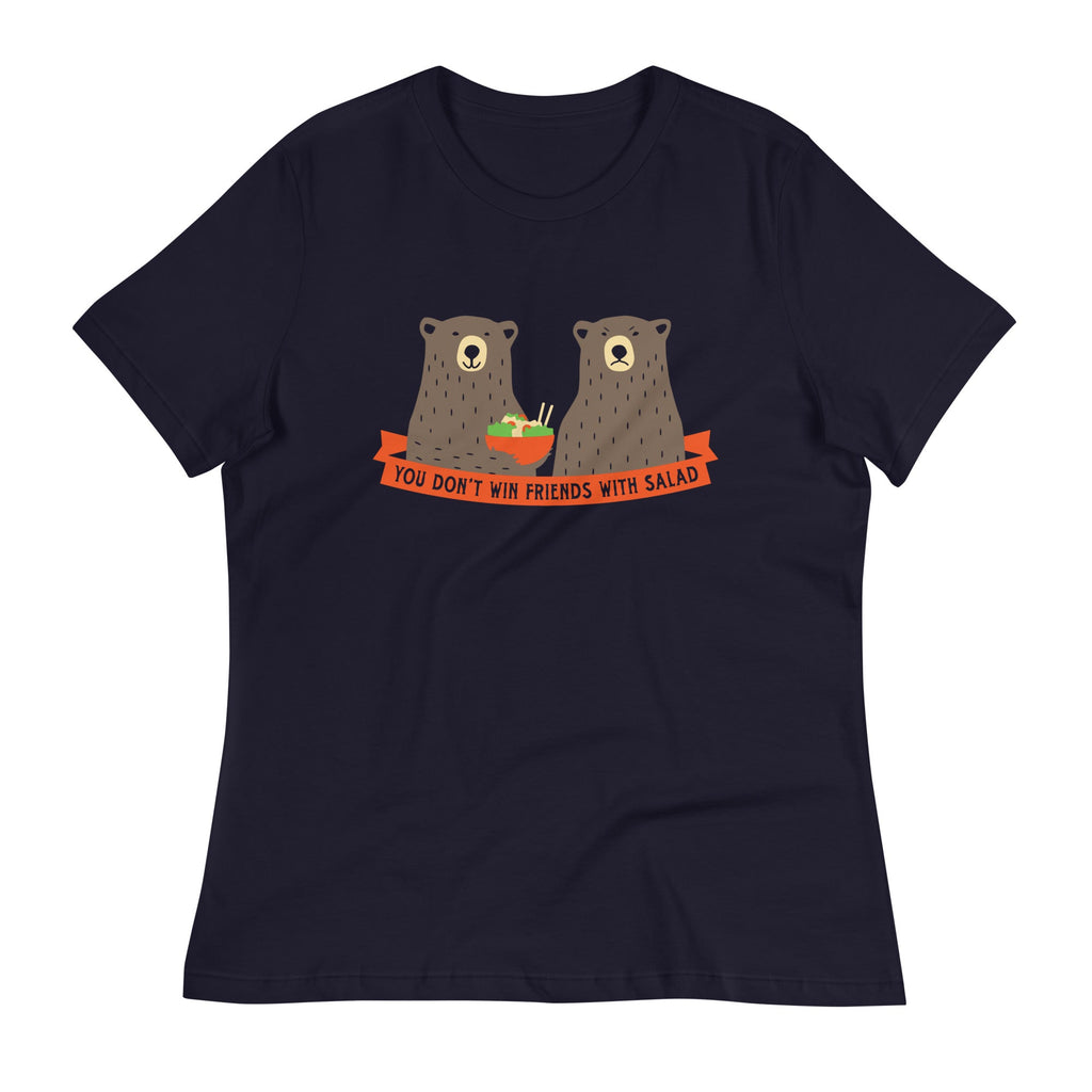 You Don't Win Friends With Salad Women's Signature Tee Hoodie, Sweatshirt | PureTeeCo.com (Image 1)