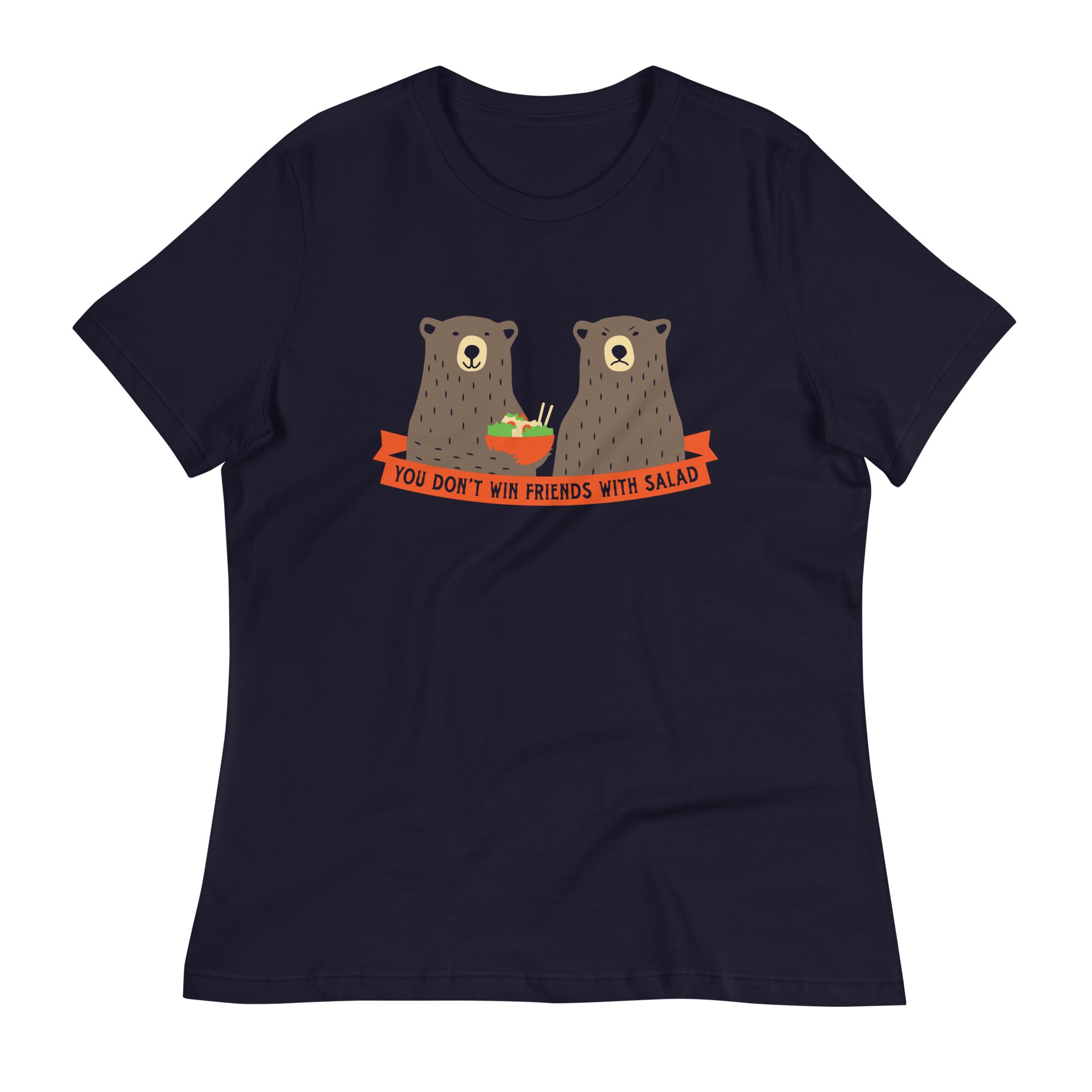 You Don't Win Friends With Salad Women's Signature Tee Hoodie, Sweatshirt | PureTeeCo.com (Image 1)