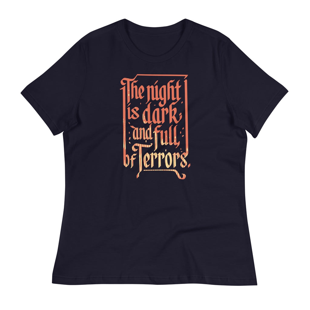 The Night Is Dark And Full Of Terrors Women's Signature Tee Hoodie, Sweatshirt | PureTeeCo.com (Image 2)