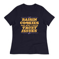 Raisin Cookies Are Why I Have Trust Issues Women's Signature Tee Hoodie, Sweatshirt | PureTeeCo.com (Image 1)