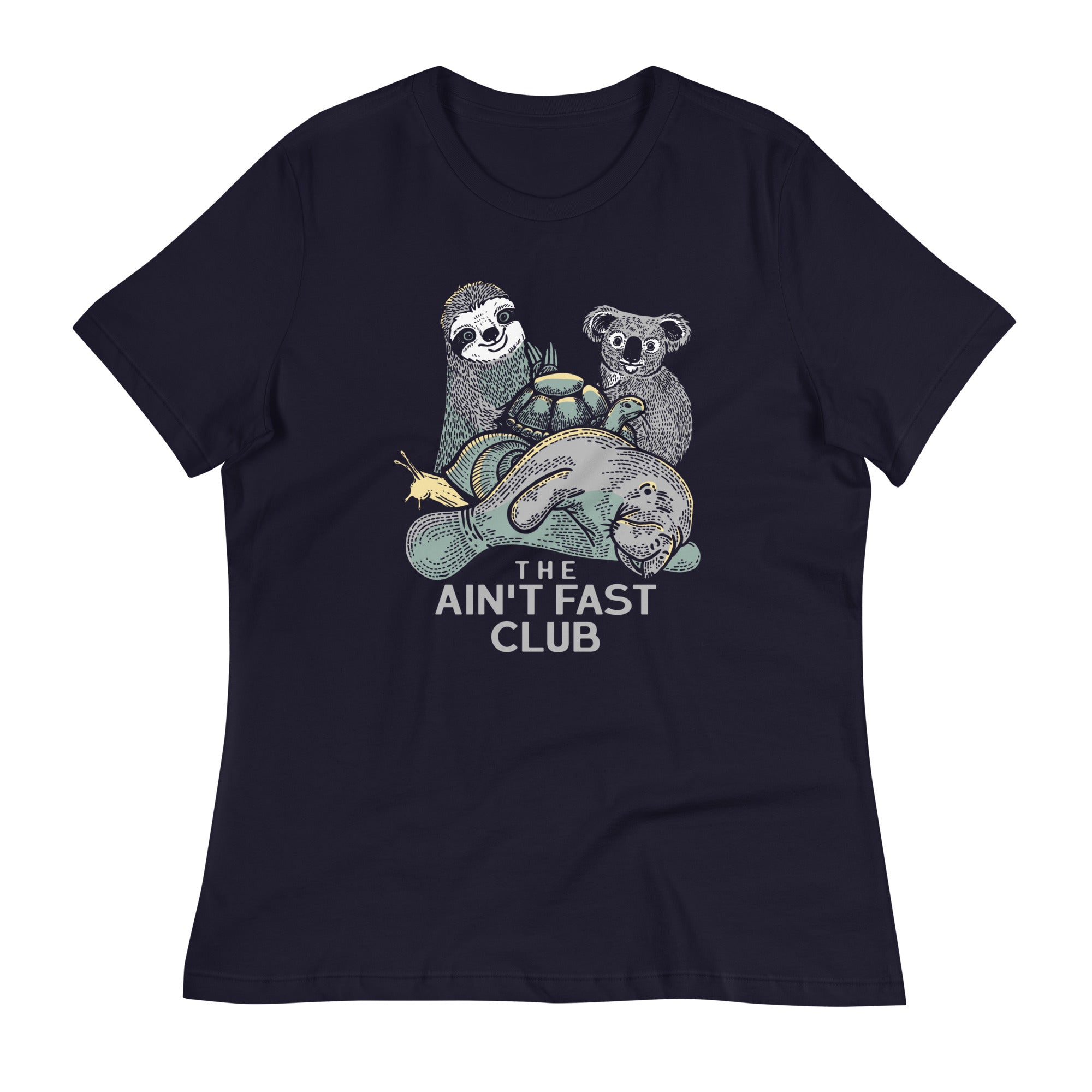 The Ain't Fast Club Women's Signature Tee Hoodie, Sweatshirt | PureTeeCo.com (Image 3)