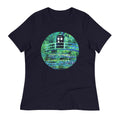 Water Lilies Police Box Women's Signature Tee Hoodie, Sweatshirt | PureTeeCo.com (Image 1)