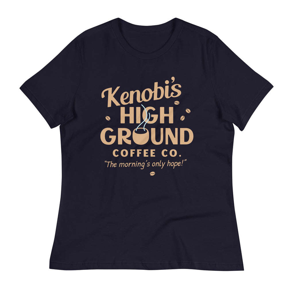 Kenobi's High Ground Coffee Co Women's Signature Tee Hoodie, Sweatshirt | PureTeeCo.com (Image 1)