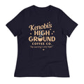 Kenobi's High Ground Coffee Co Women's Signature Tee Hoodie, Sweatshirt | PureTeeCo.com (Image 1)