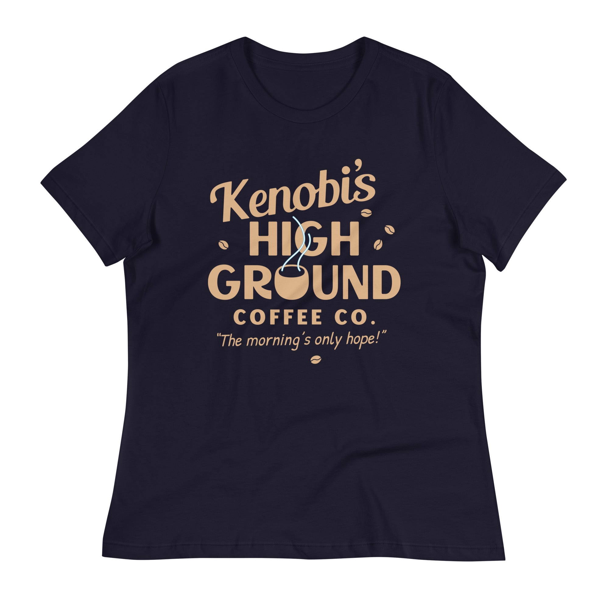 Kenobi's High Ground Coffee Co Women's Signature Tee Hoodie, Sweatshirt | PureTeeCo.com (Image 1)