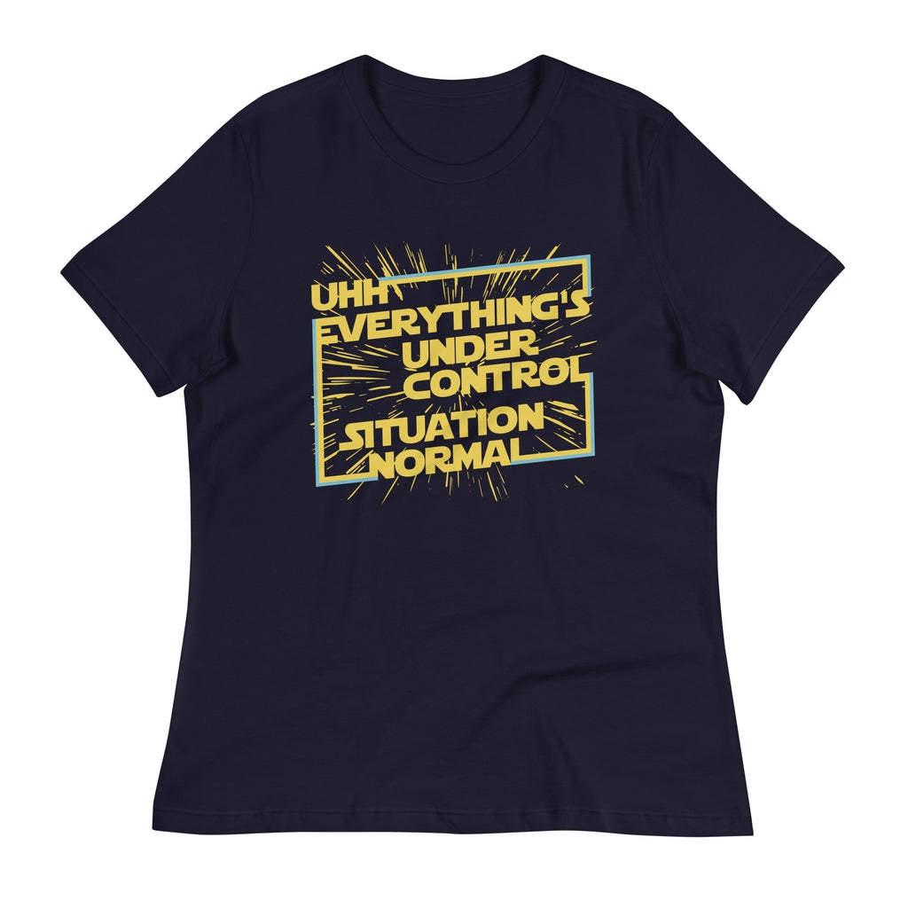 Everything's Under Control Situation Normal Women's Signature Tee Hoodie, Sweatshirt | PureTeeCo.com (Image 2)