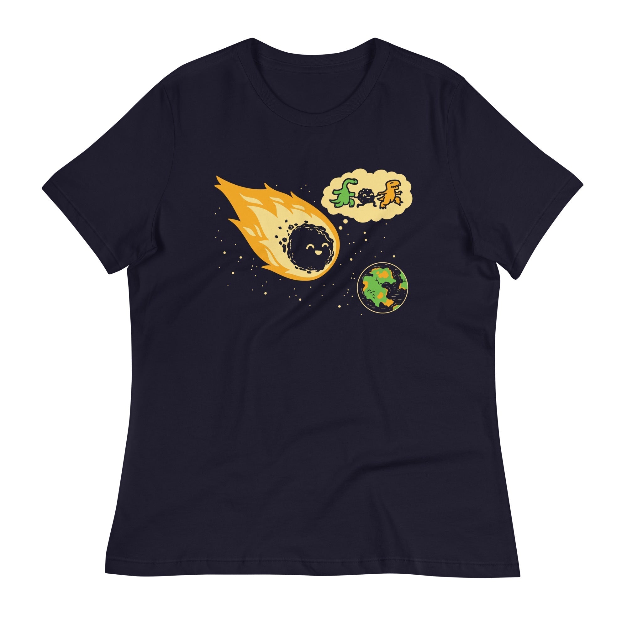Meteor And Friends Women's Signature Tee Hoodie, Sweatshirt | PureTeeCo.com (Image 2)