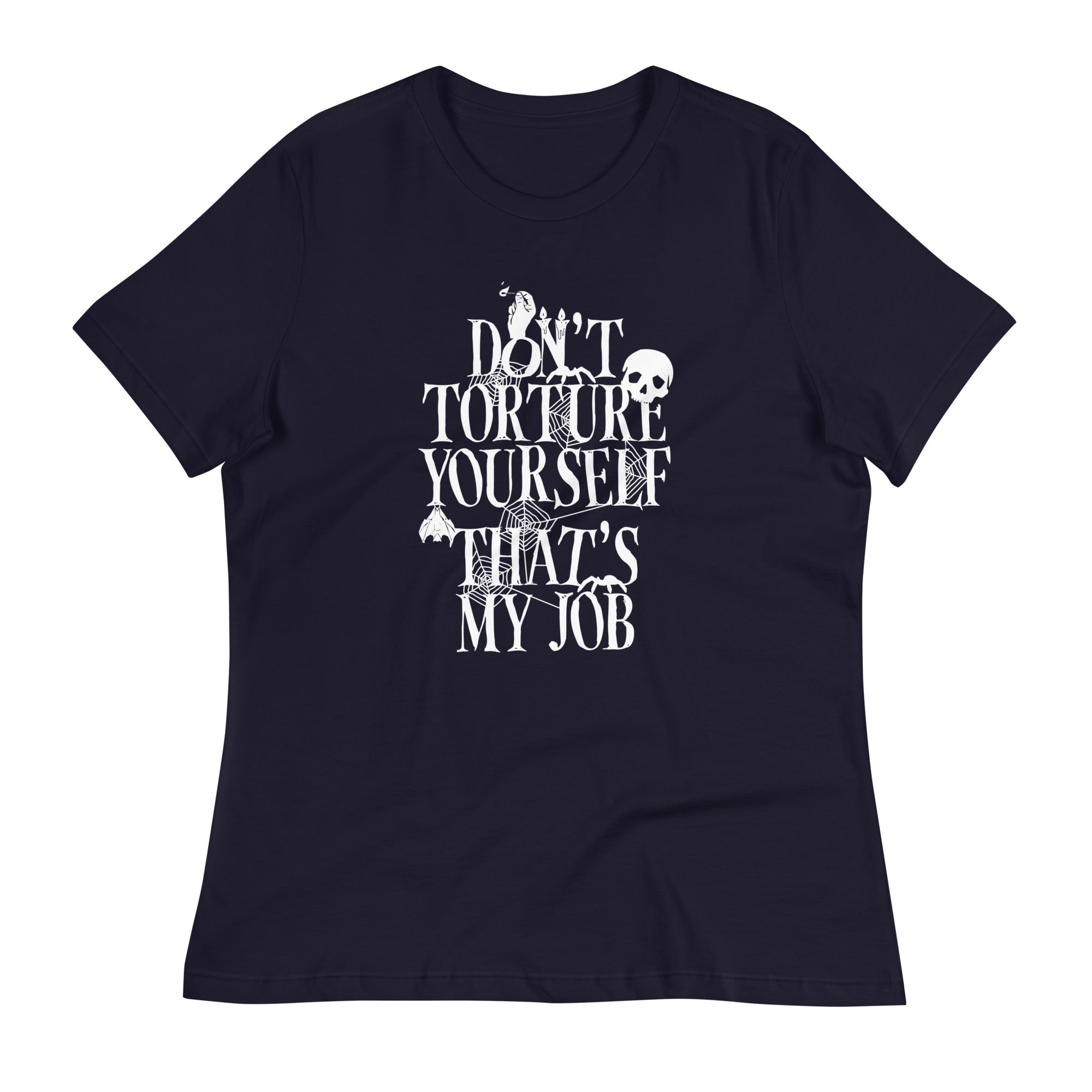 Don't Torture Yourself That's My Job Women's Signature Tee Hoodie, Sweatshirt | PureTeeCo.com (Image 2)