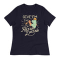 Give'em The Ol' Razzle Dazzle Women's Signature Tee Hoodie, Sweatshirt | PureTeeCo.com (Image 1)