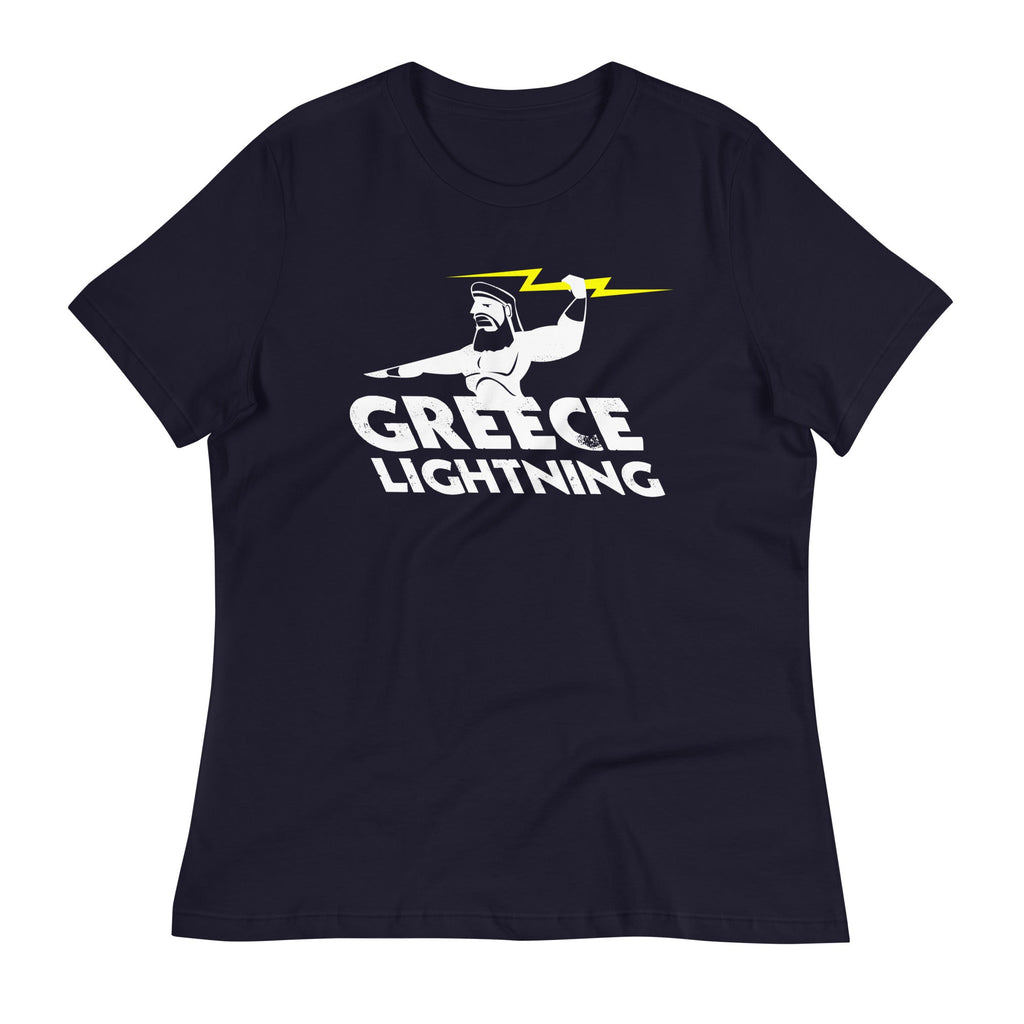 Greece Lightning Women's Signature Tee Hoodie, Sweatshirt | PureTeeCo.com (Image 1)
