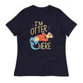 I'm Otter Here Women's Signature Tee Hoodie, Sweatshirt | PureTeeCo.com (Image 1)