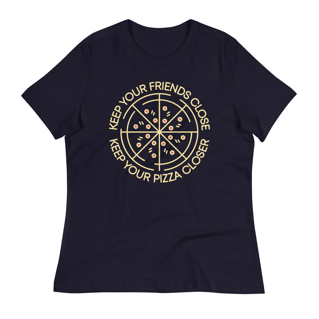 Keep Your Pizza Closer Women's Signature Tee Hoodie, Sweatshirt | PureTeeCo.com (Image 1)