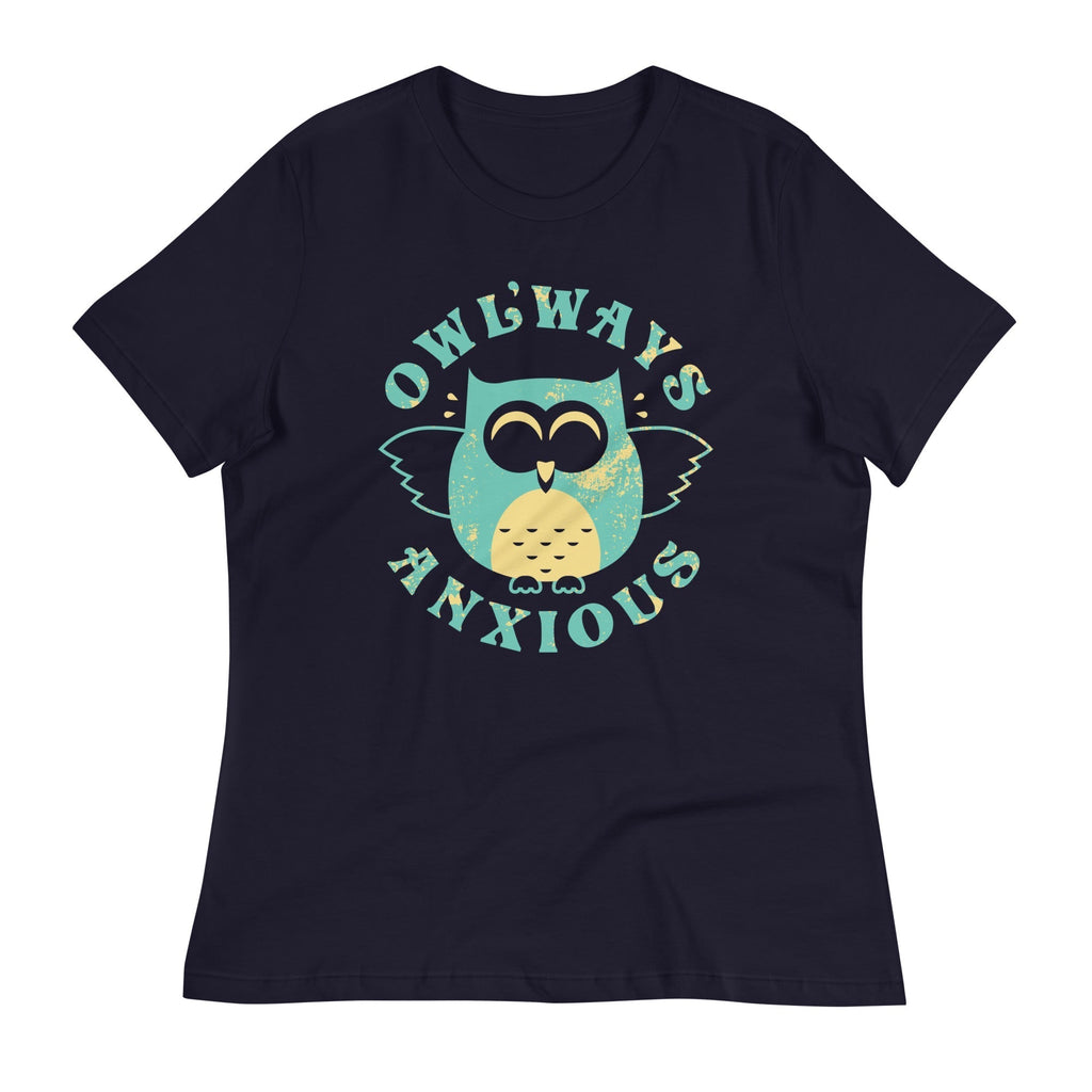 Owlways Anxious Women's Signature Tee Hoodie, Sweatshirt | PureTeeCo.com (Image 1)