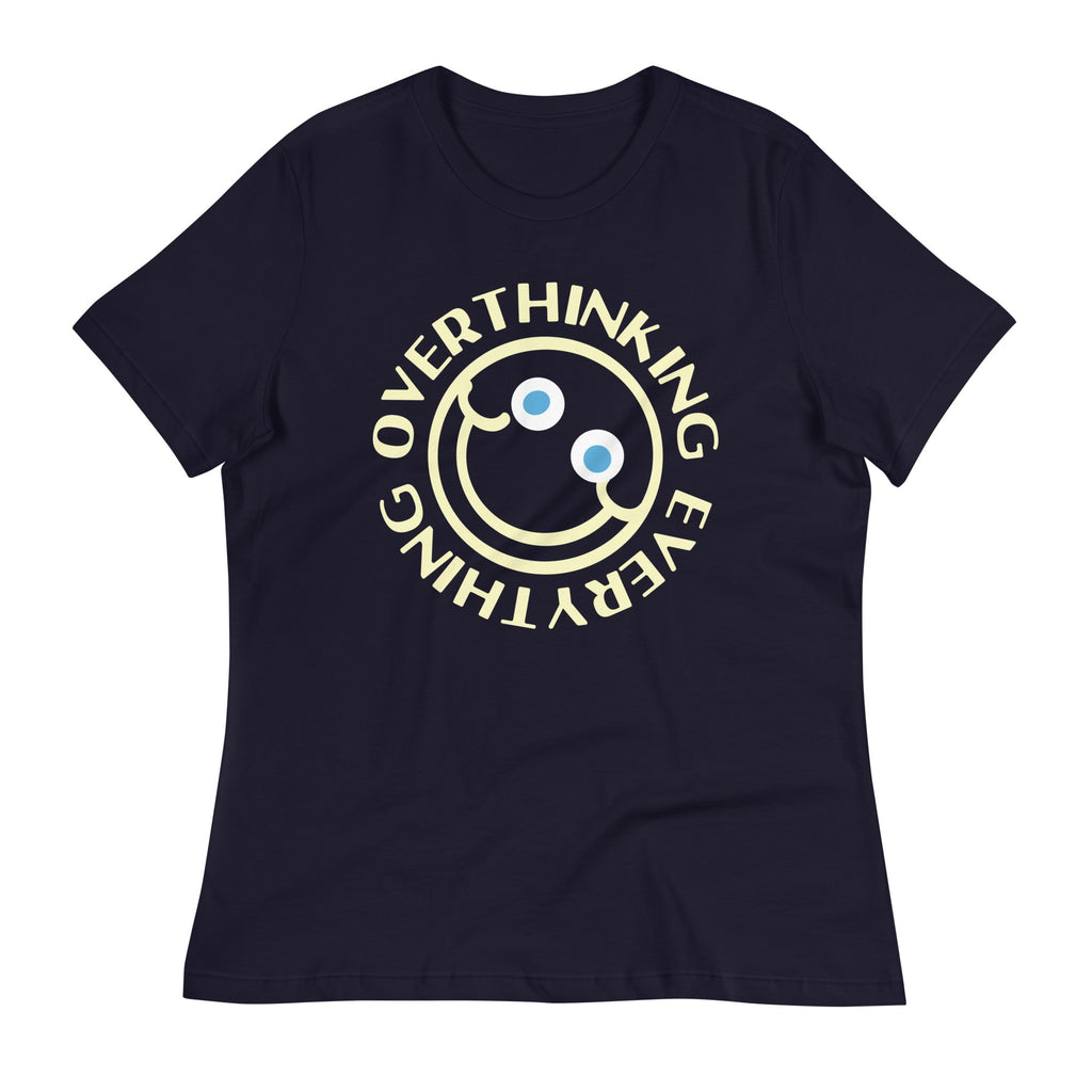 Overthinking Everything Women's Signature Tee Hoodie, Sweatshirt | PureTeeCo.com (Image 1)