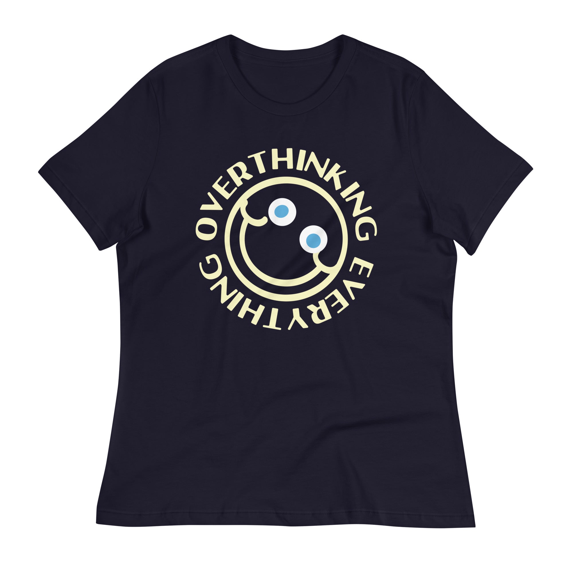 Overthinking Everything Women's Signature Tee Hoodie, Sweatshirt | PureTeeCo.com (Image 1)