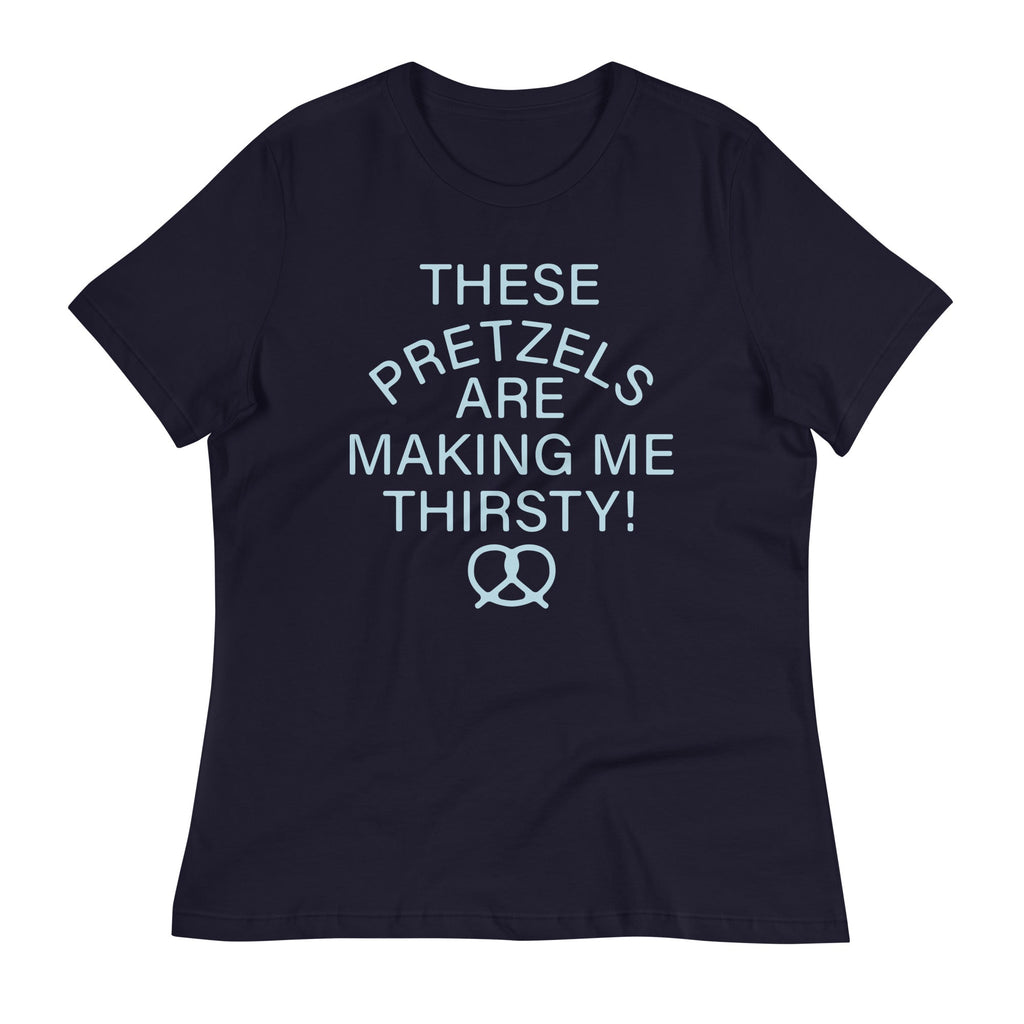 These Pretzels Are Making Me Thirsty! Women's Signature Tee Hoodie, Sweatshirt | PureTeeCo.com (Image 1)