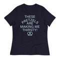 These Pretzels Are Making Me Thirsty! Women's Signature Tee Hoodie, Sweatshirt | PureTeeCo.com (Image 1)