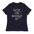 Edit Or Regret It Women's Signature Tee Hoodie, Sweatshirt | PureTeeCo.com (Image 1)