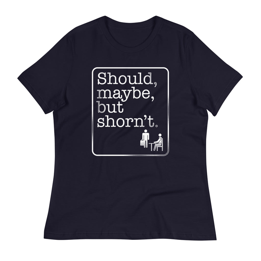 Should, Maybe, But Shorn't Women's Signature Tee Hoodie, Sweatshirt | PureTeeCo.com (Image 2)