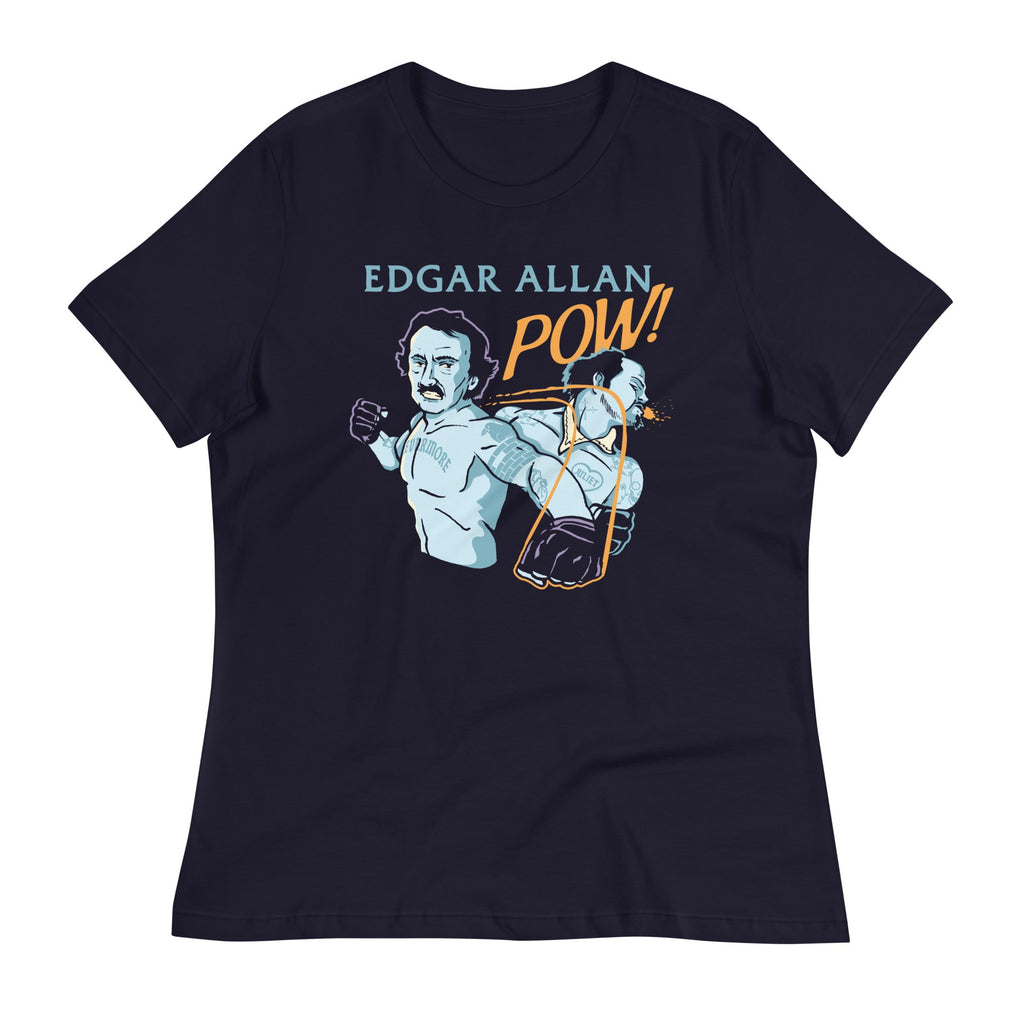 Edgar Allan Pow! Women's Signature Tee Hoodie, Sweatshirt | PureTeeCo.com (Image 1)
