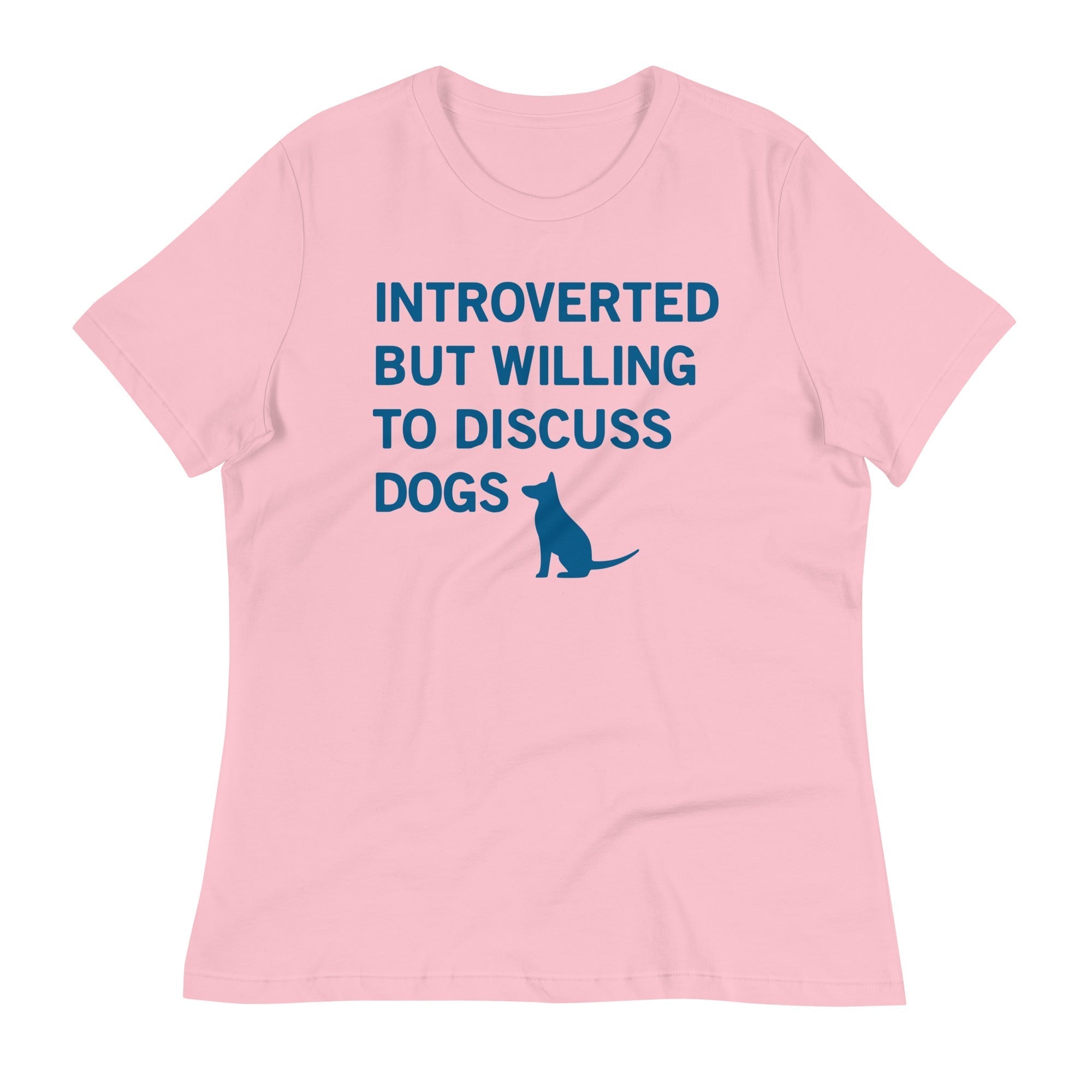 Introverted But Willing To Discuss Dogs Women's Signature Tee Hoodie, Sweatshirt | PureTeeCo.com (Image 3)