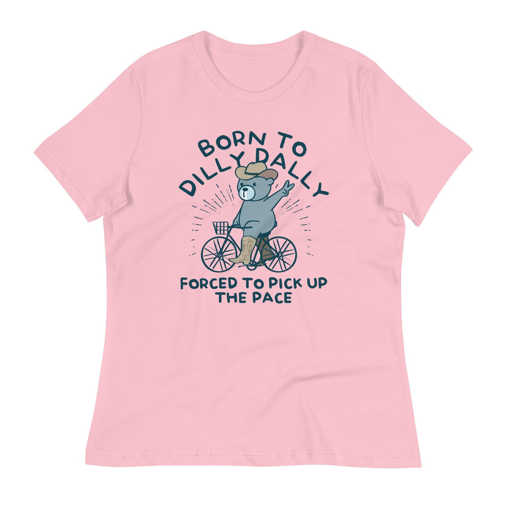 Born To Dilly Dally Forced To Pick Up The Pace Women's Signature Tee Hoodie, Sweatshirt | PureTeeCo.com (Image 3)