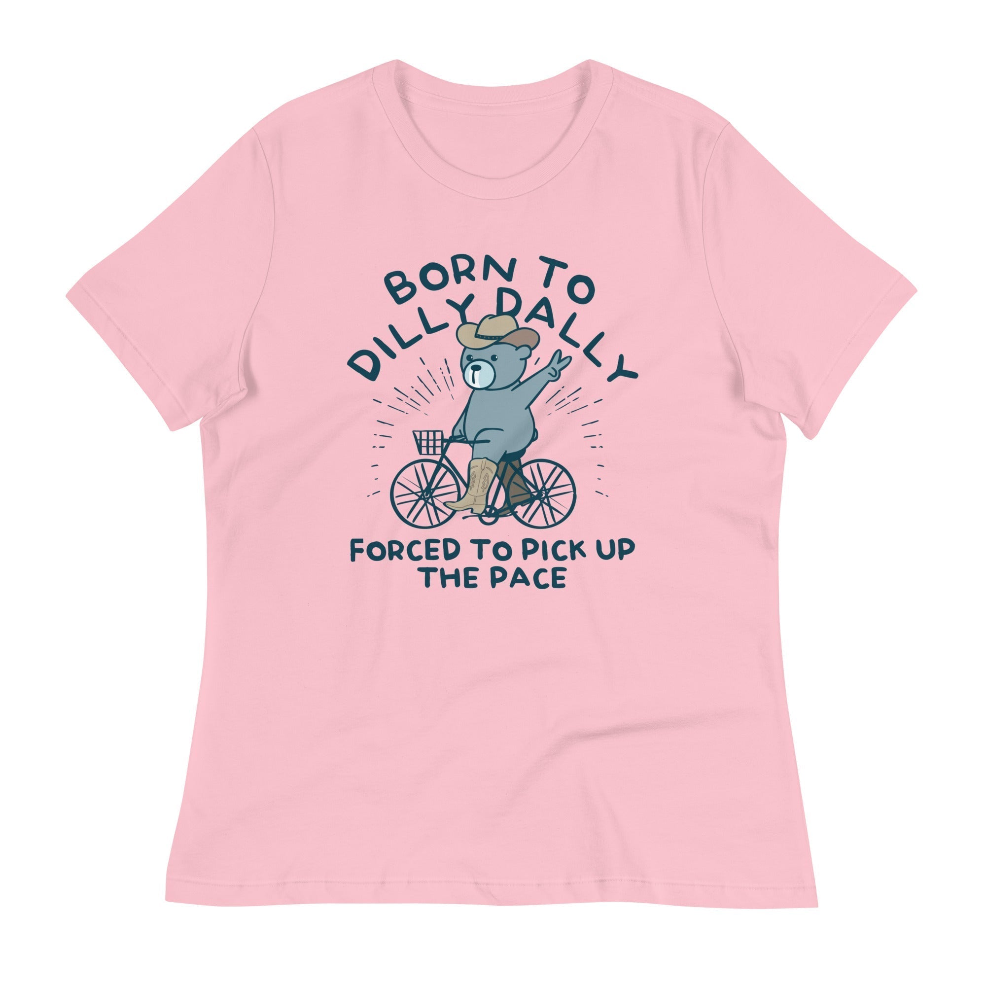 Born To Dilly Dally Forced To Pick Up The Pace Women's Signature Tee Hoodie, Sweatshirt | PureTeeCo.com (Image 3)
