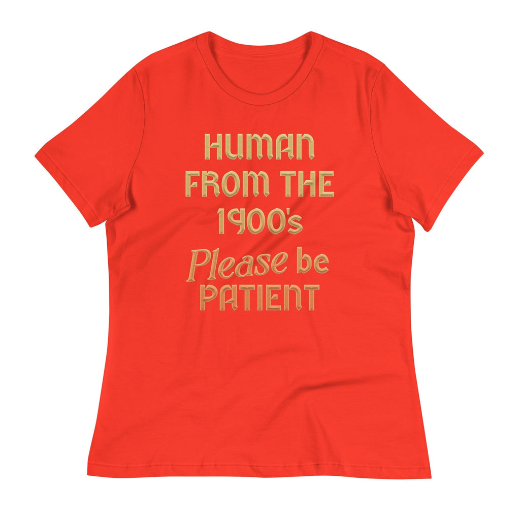 Human From The 1900's Please Be Patient Women's Signature Tee Hoodie, Sweatshirt | PureTeeCo.com (Image 4)