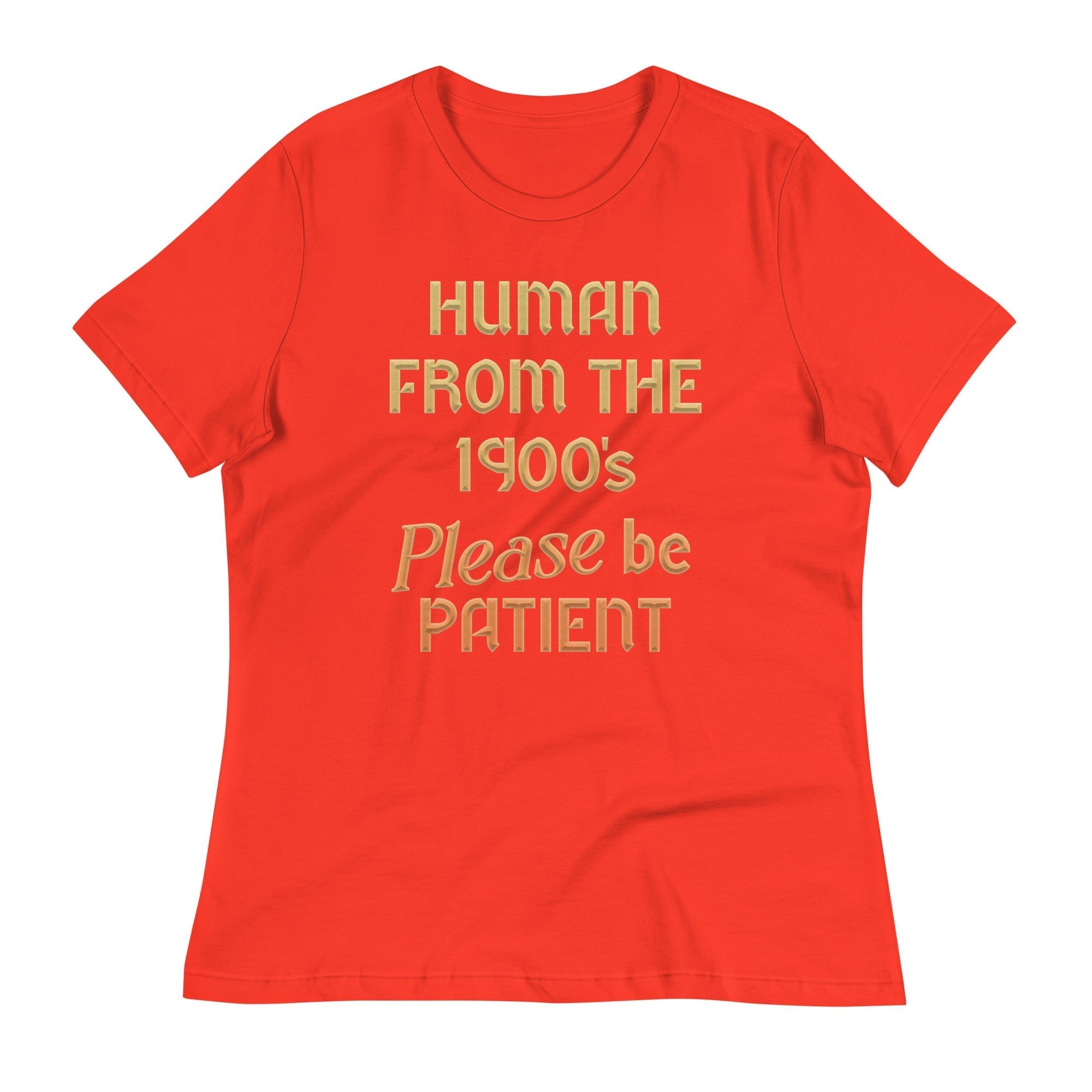 Human From The 1900's Please Be Patient Women's Signature Tee Hoodie, Sweatshirt | PureTeeCo.com (Image 4)