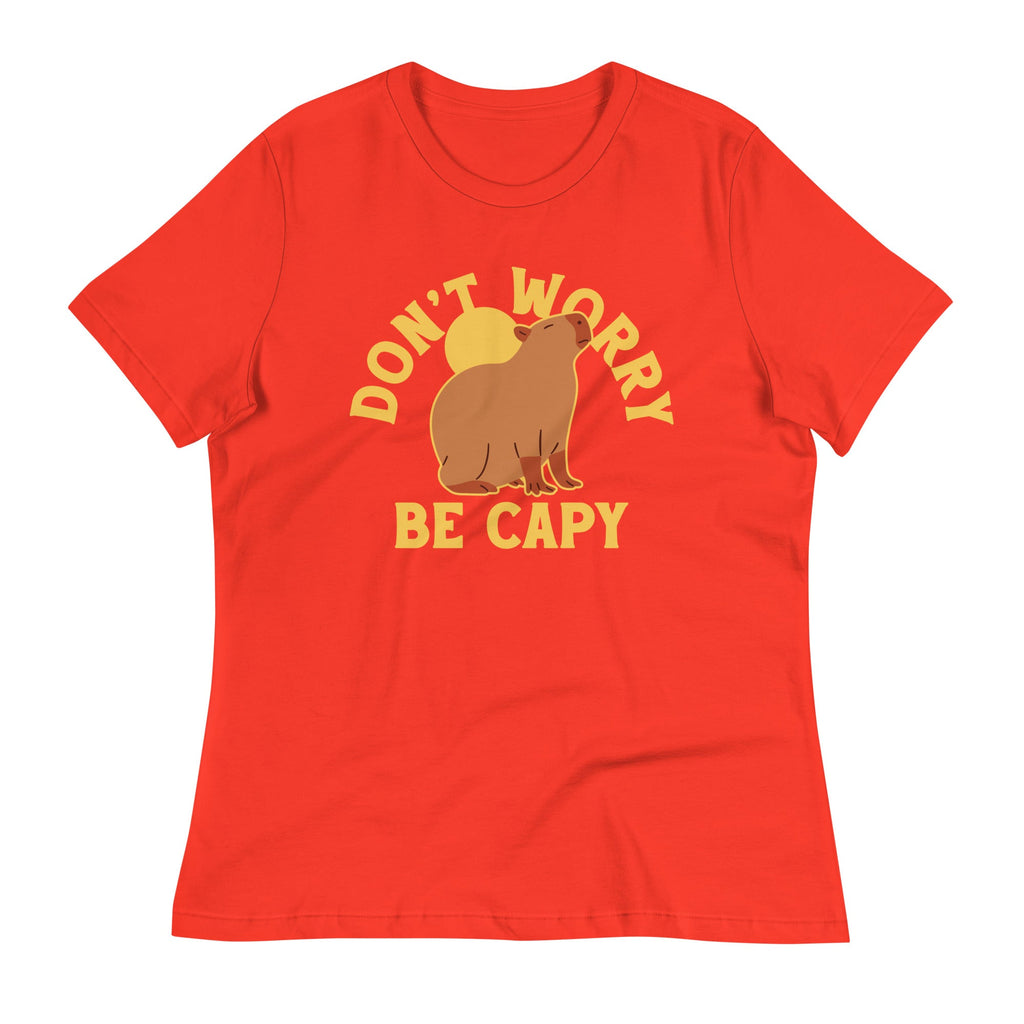 Don't Worry Be Capy Women's Signature Tee Hoodie, Sweatshirt | PureTeeCo.com (Image 4)