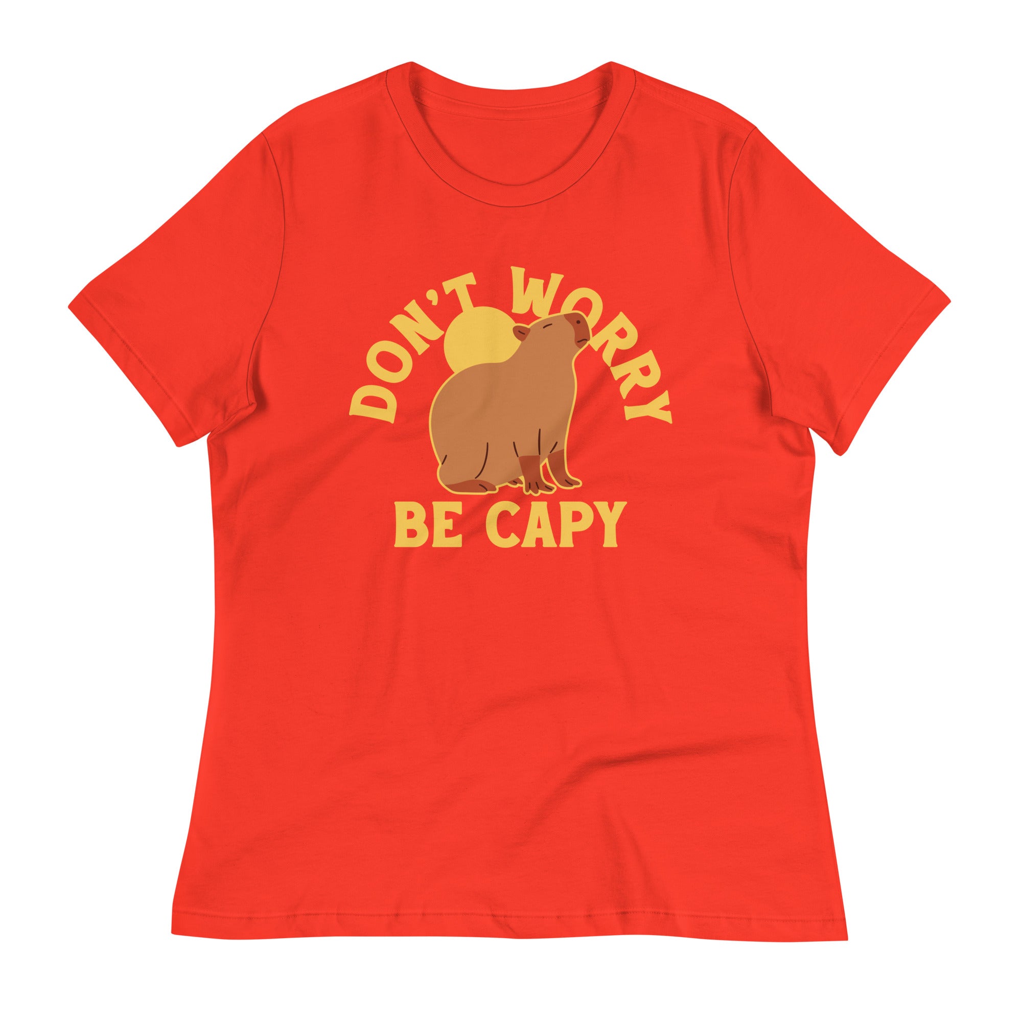 Don't Worry Be Capy Women's Signature Tee Hoodie, Sweatshirt | PureTeeCo.com (Image 4)