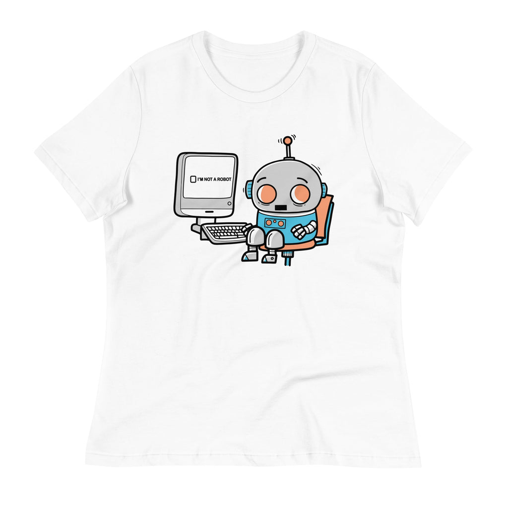 Robot Captcha Women's Signature Tee Hoodie, Sweatshirt | PureTeeCo.com (Image 5)